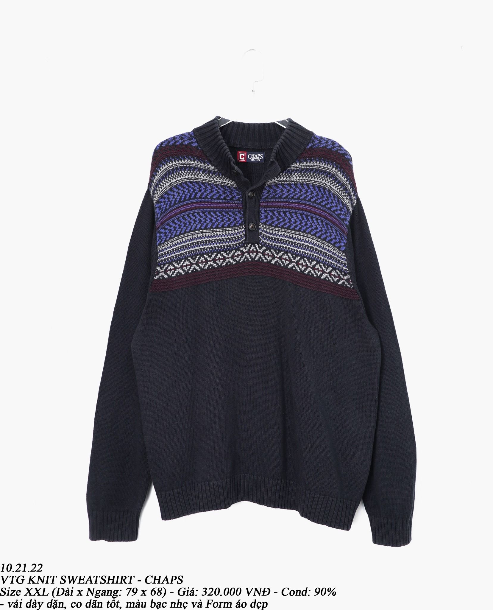 10.21.22 - VTG KNIT SWEATSHIRT - CHAPS