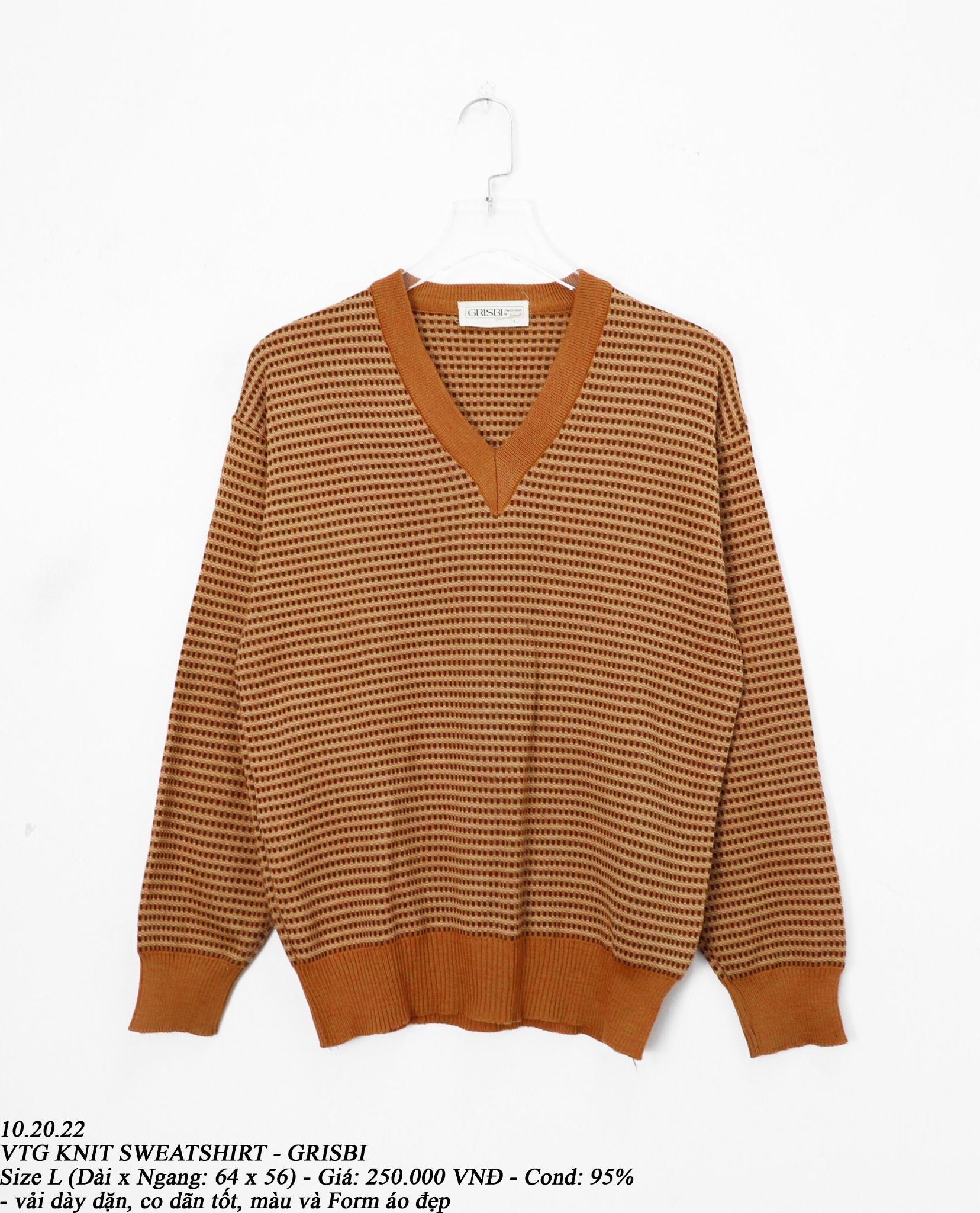 10.20.22 - VTG KNIT SWEATSHIRT - GRISBI