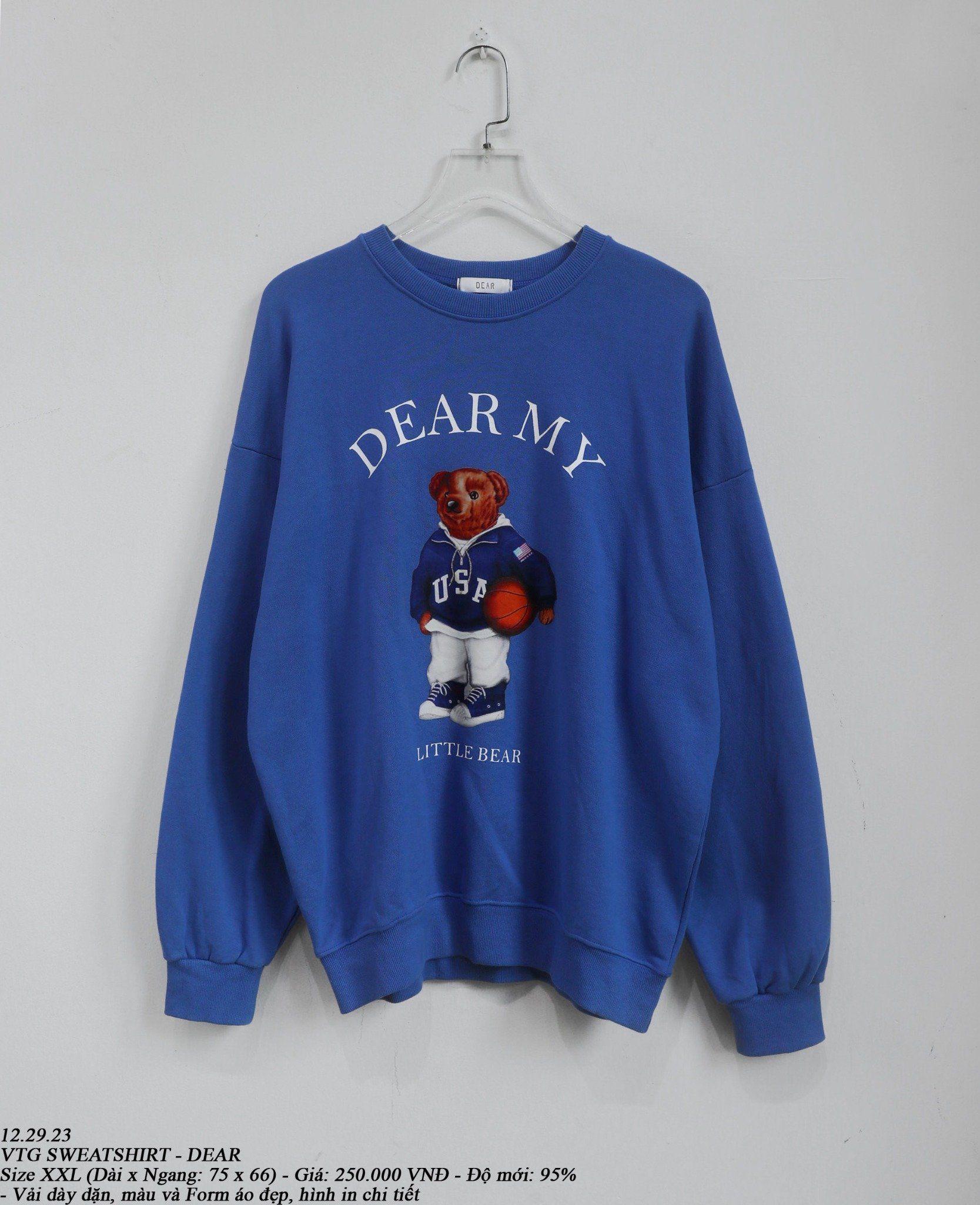12.29.23 - VTG SWEATSHIRT - DEAR