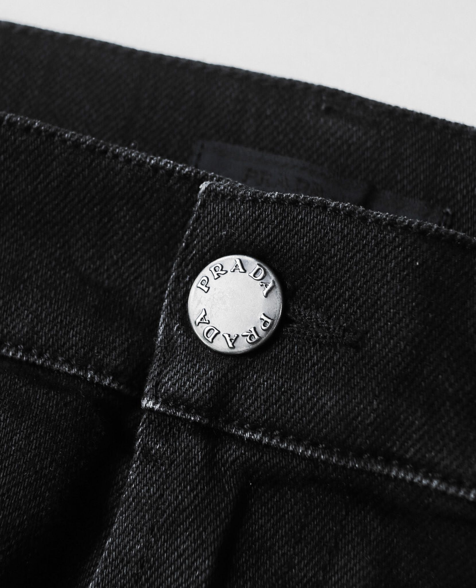 08.16.23 - VTG TIGH FIT WAXED DENIM PANTS - PRADA