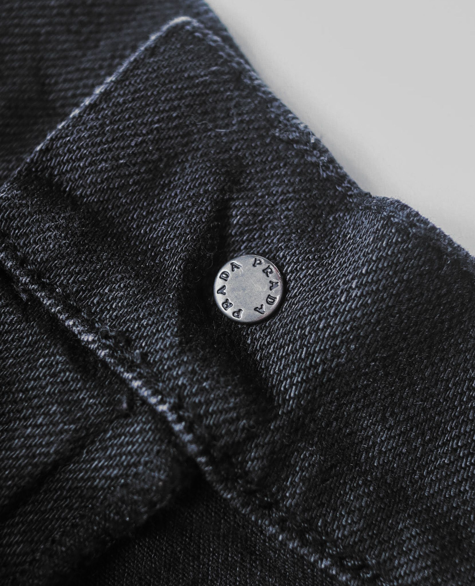 08.16.23 - VTG TIGH FIT WAXED DENIM PANTS - PRADA