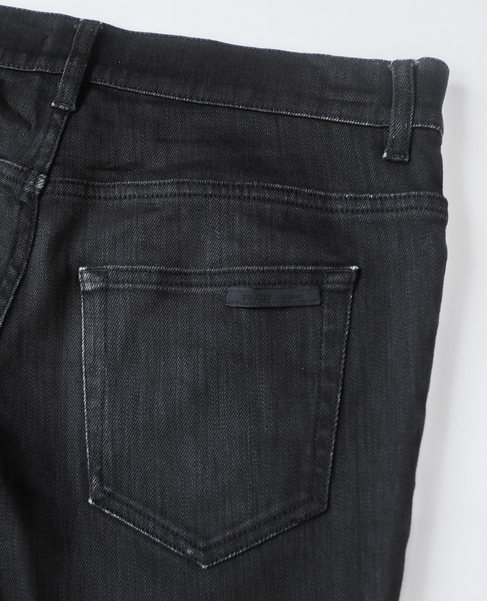 08.16.23 - VTG TIGH FIT WAXED DENIM PANTS - PRADA