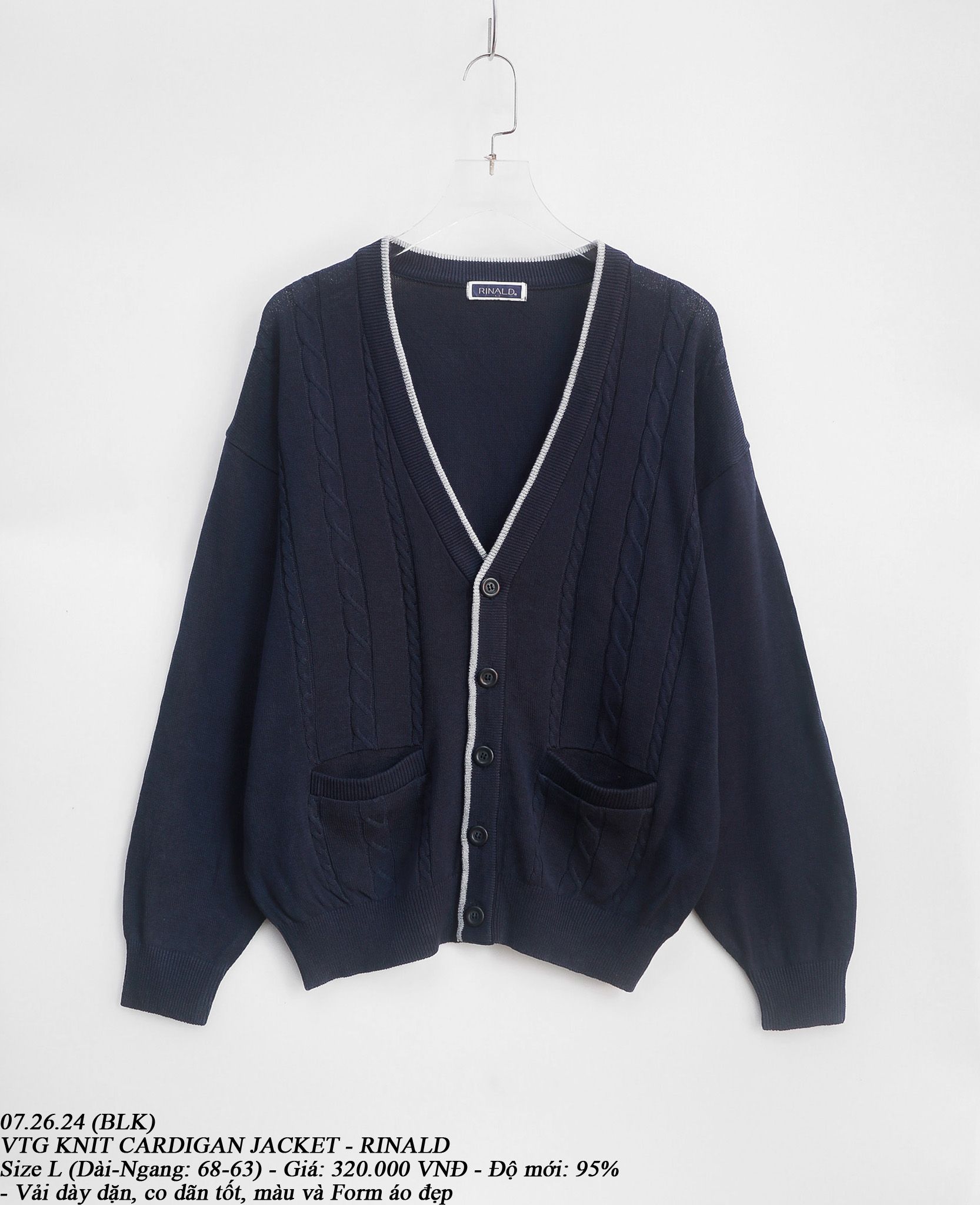 07.26.24 - VTG KNIT CARDIGAN JACKET - RINALD