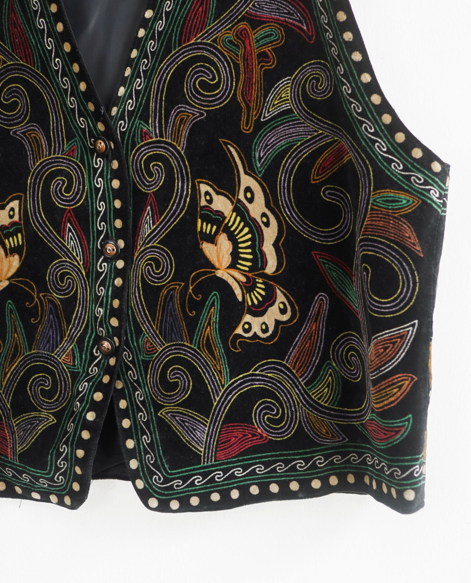 06.07.23 - VTG VELVET VEST JACKET - NATURAL FASHION