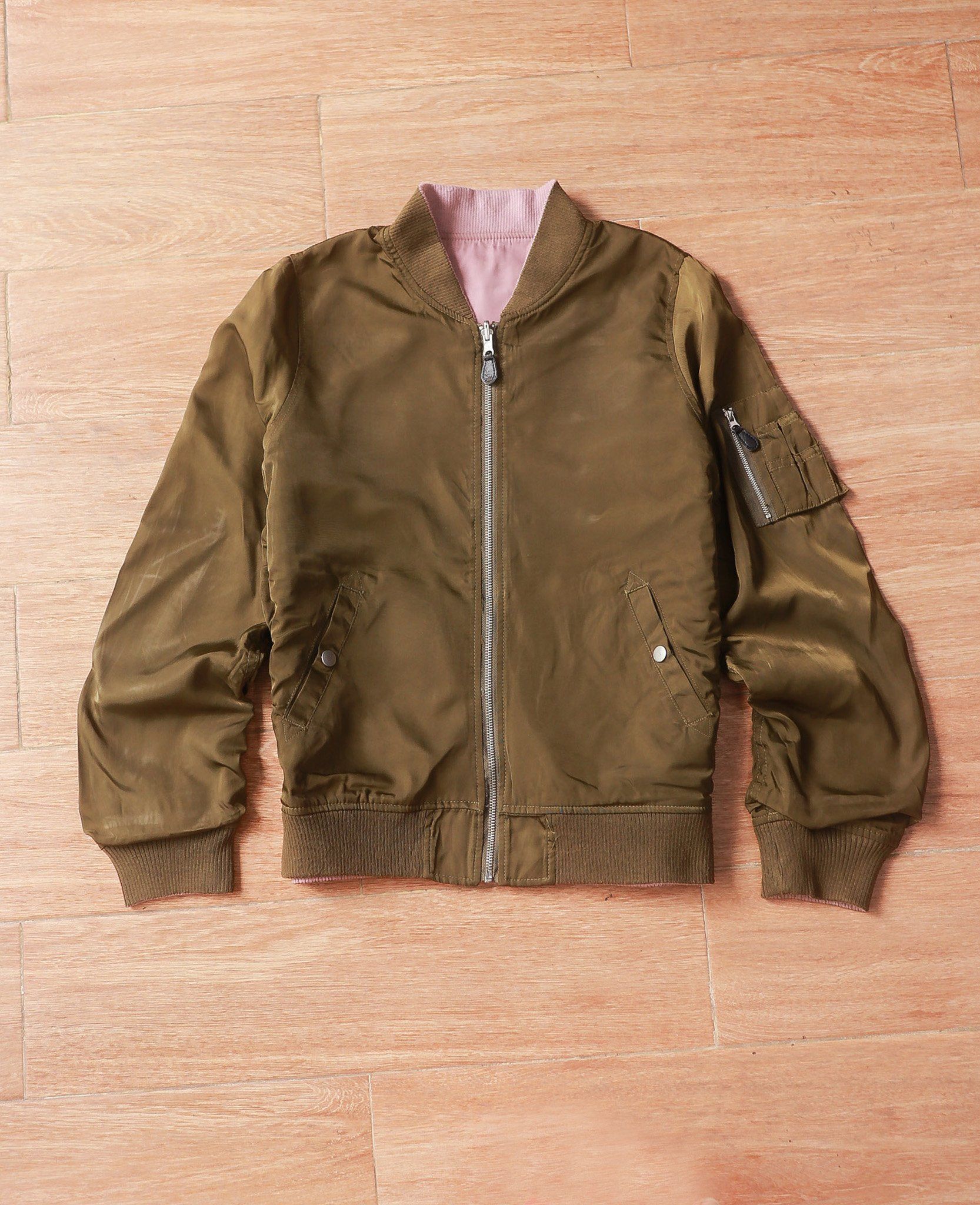 07.28.24 - VTG REVERSIBLE CROPPED BOMBER JACKET - PRIVATE PAUSE