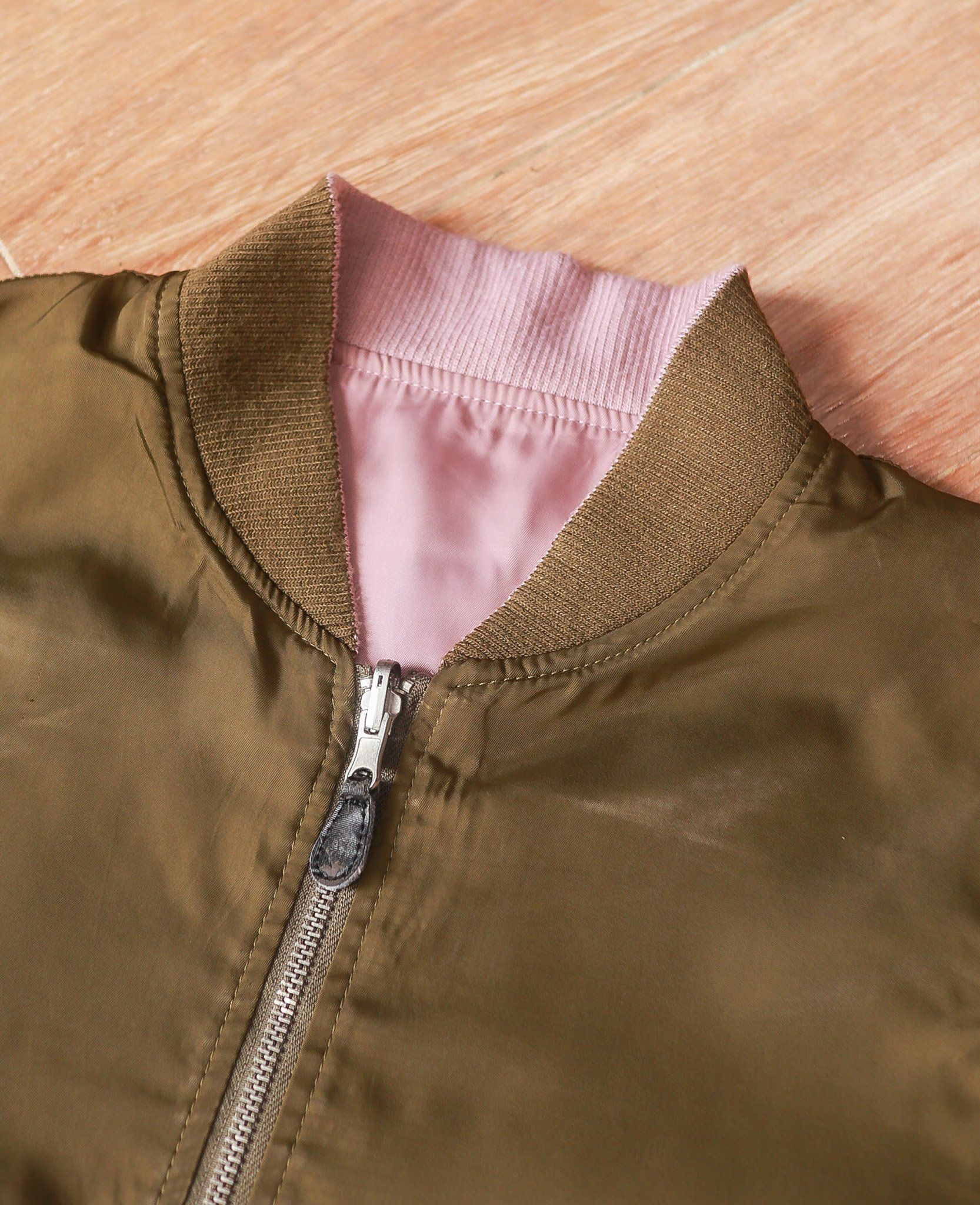 07.28.24 - VTG REVERSIBLE CROPPED BOMBER JACKET - PRIVATE PAUSE