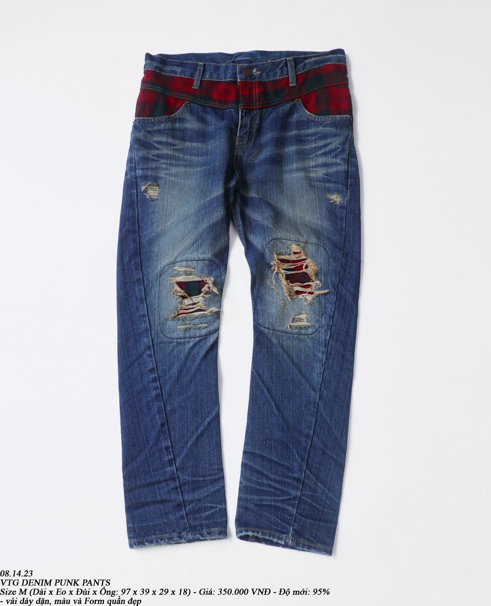 08.14.23 - VTG DENIM PUNK PANTS