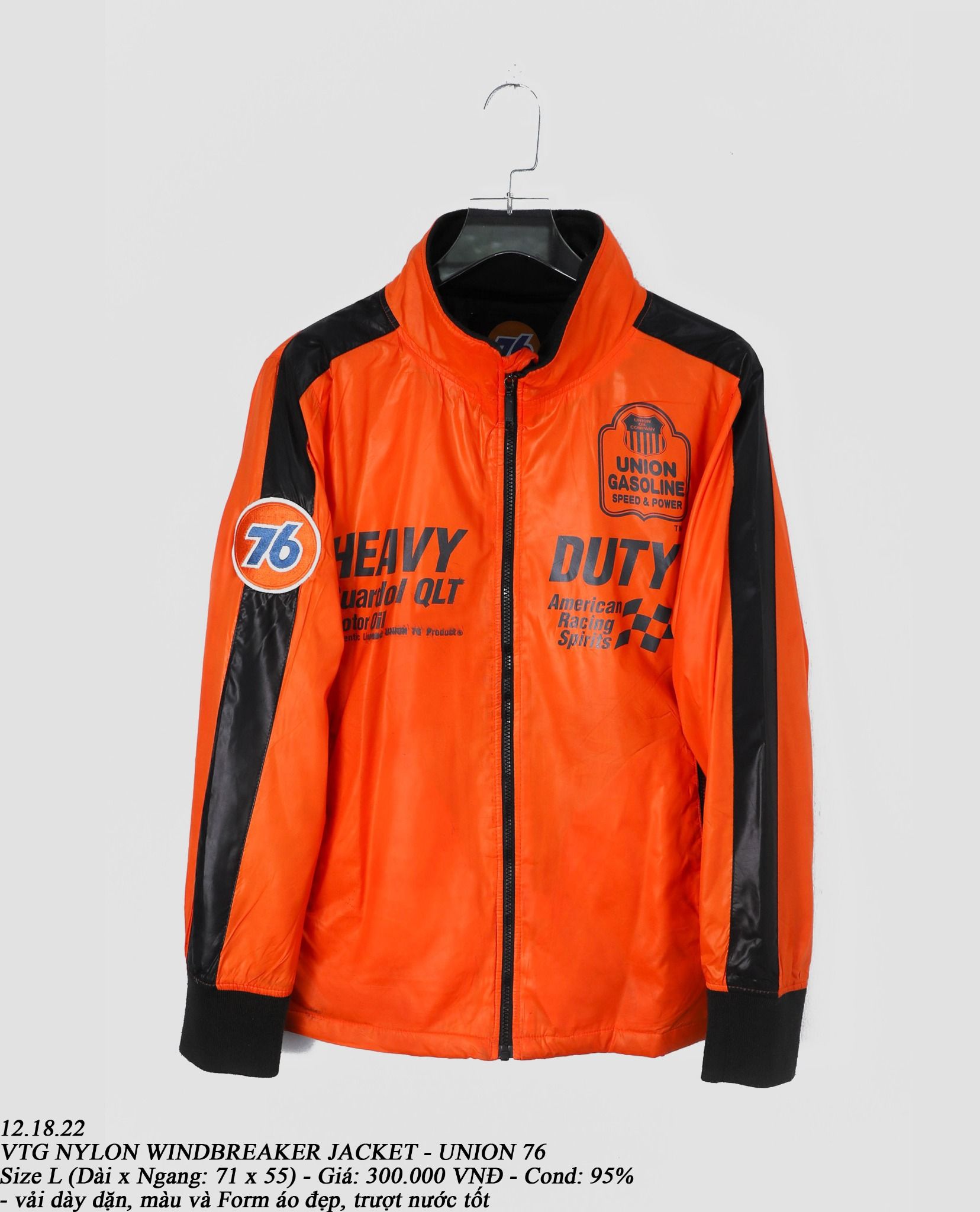 12.18.22 - VTG NYLON WINDBREAKER JACKET - UNION 76