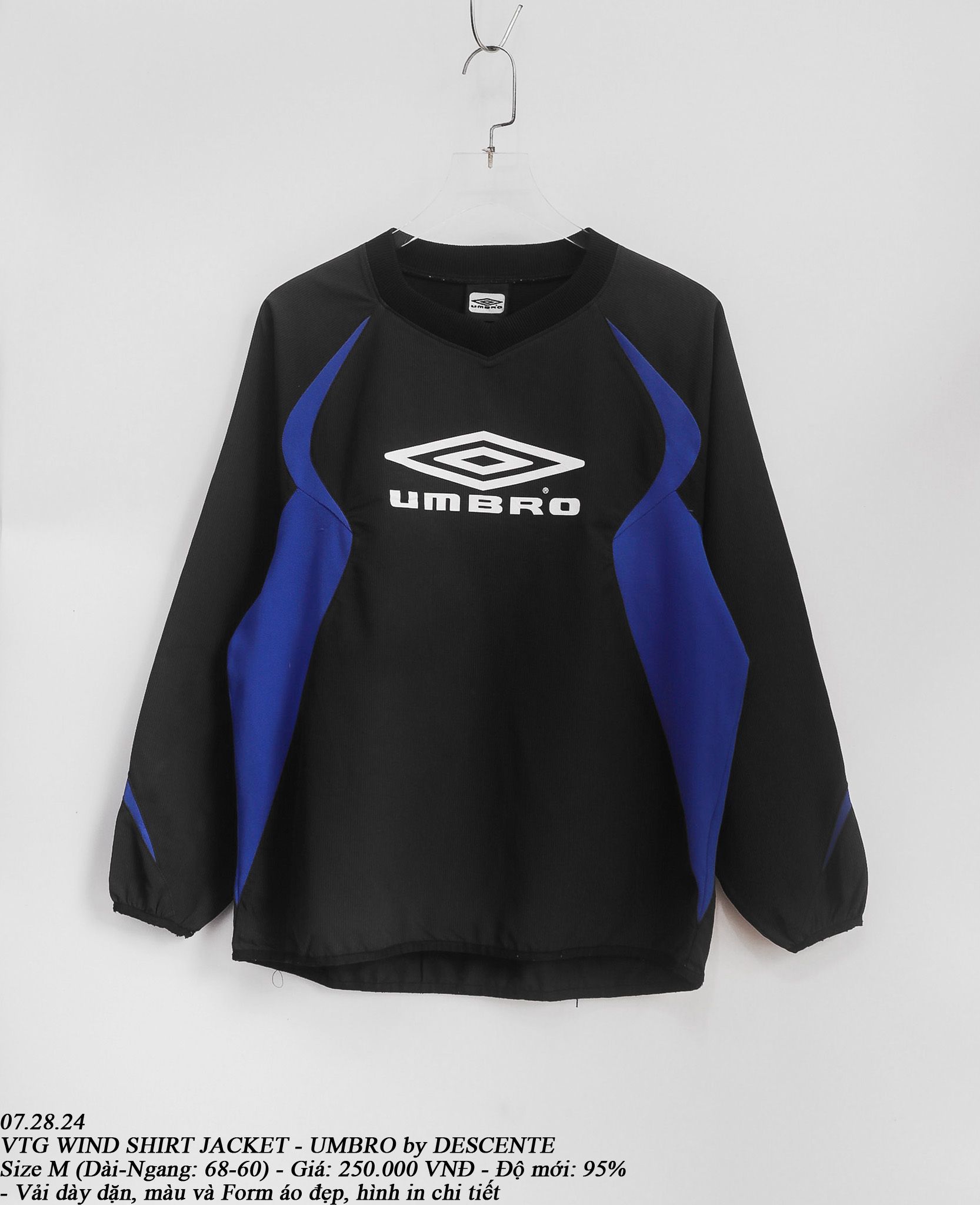 07.28.24 - VTG WIND SHIRT JACKET - UMBRO by DESCENTE