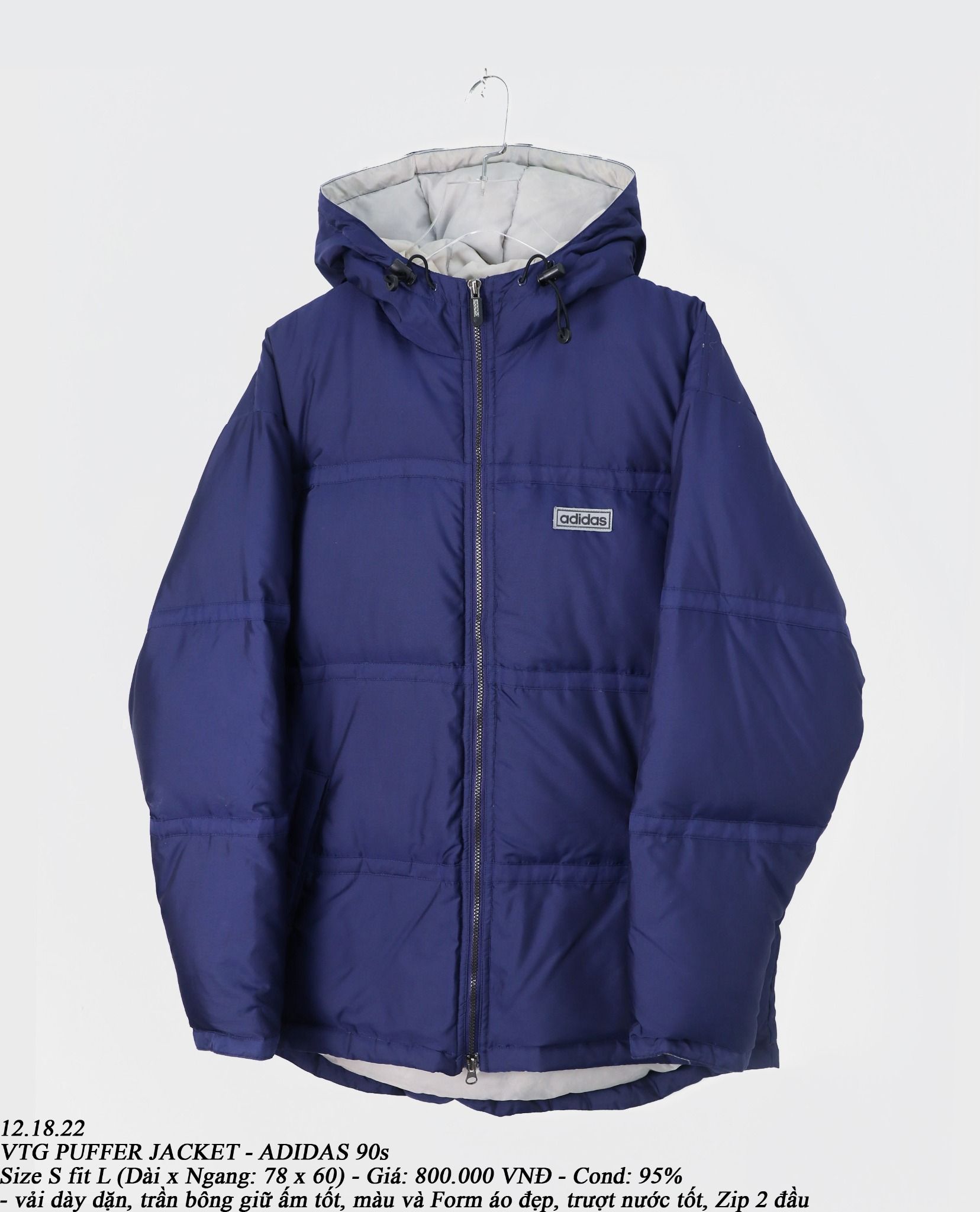 12.18.22 - VTG PUFFER JACKET - ADIDAS 90s