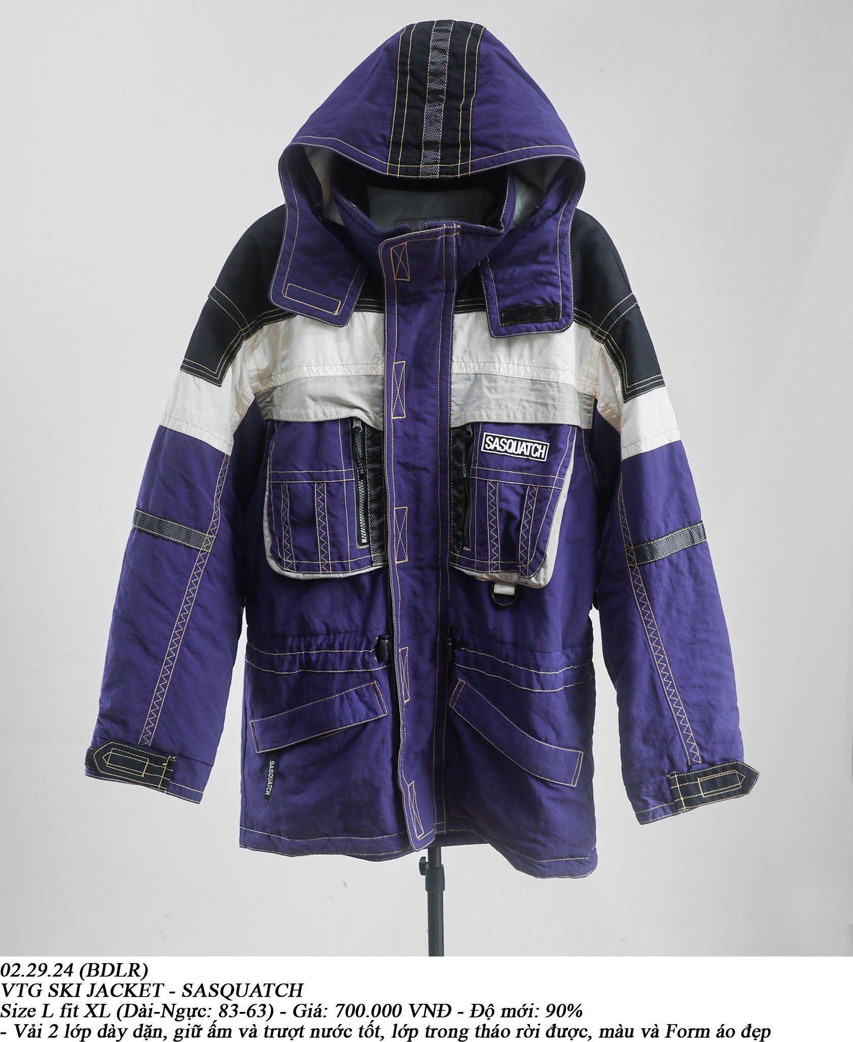 02.29.24 - VTG SKI JACKET - SASQUATCH