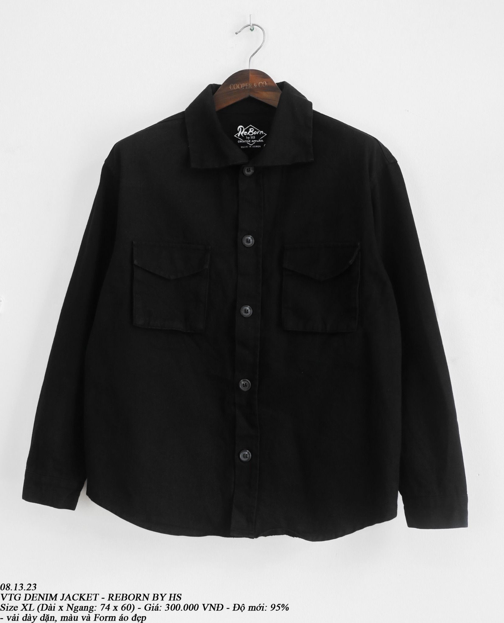 08.13.23 - VTG DENIM JACKET - REBORN by HS