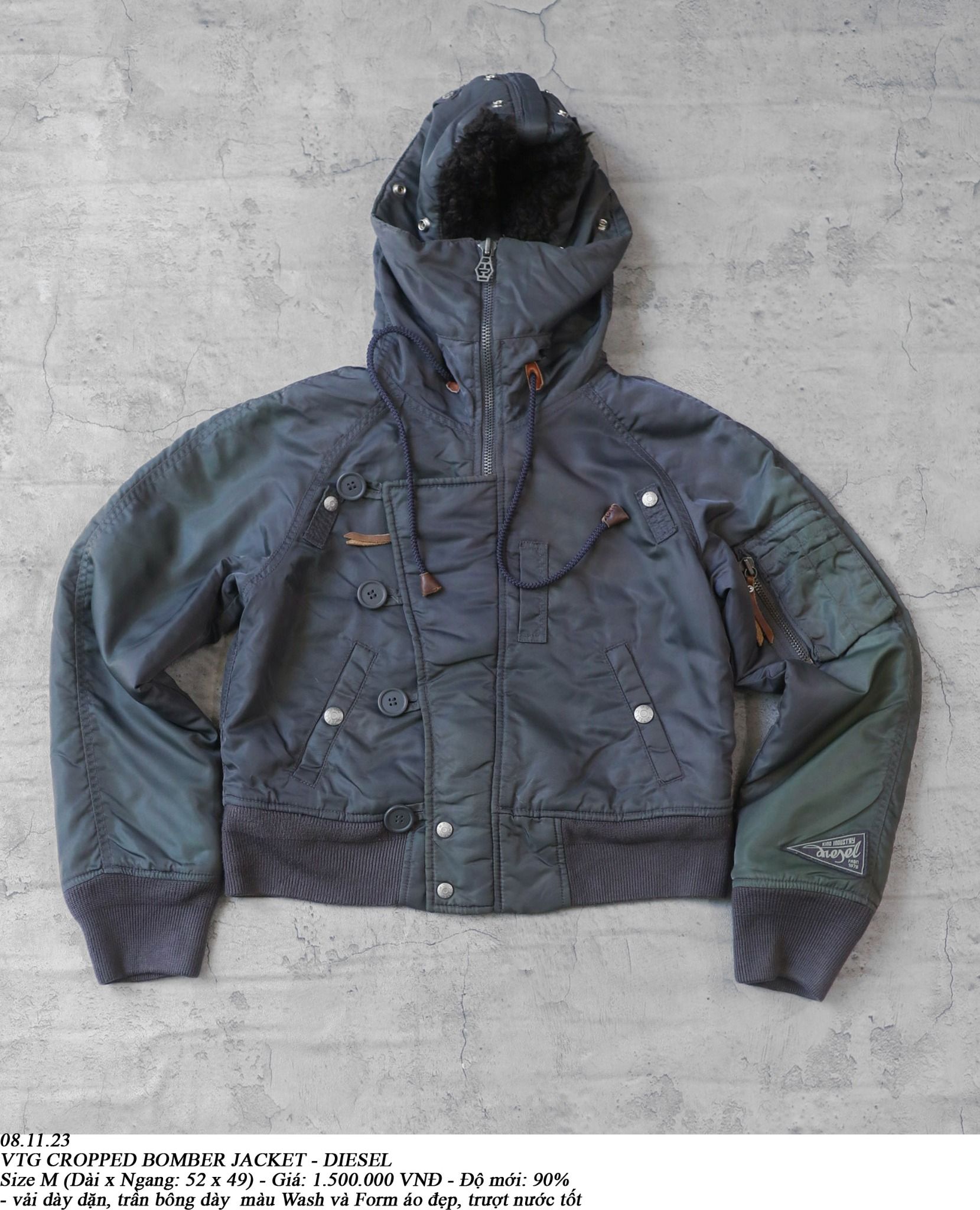 08.11.23 - VTG CROPPED BOMBER JACKET - DIESEL