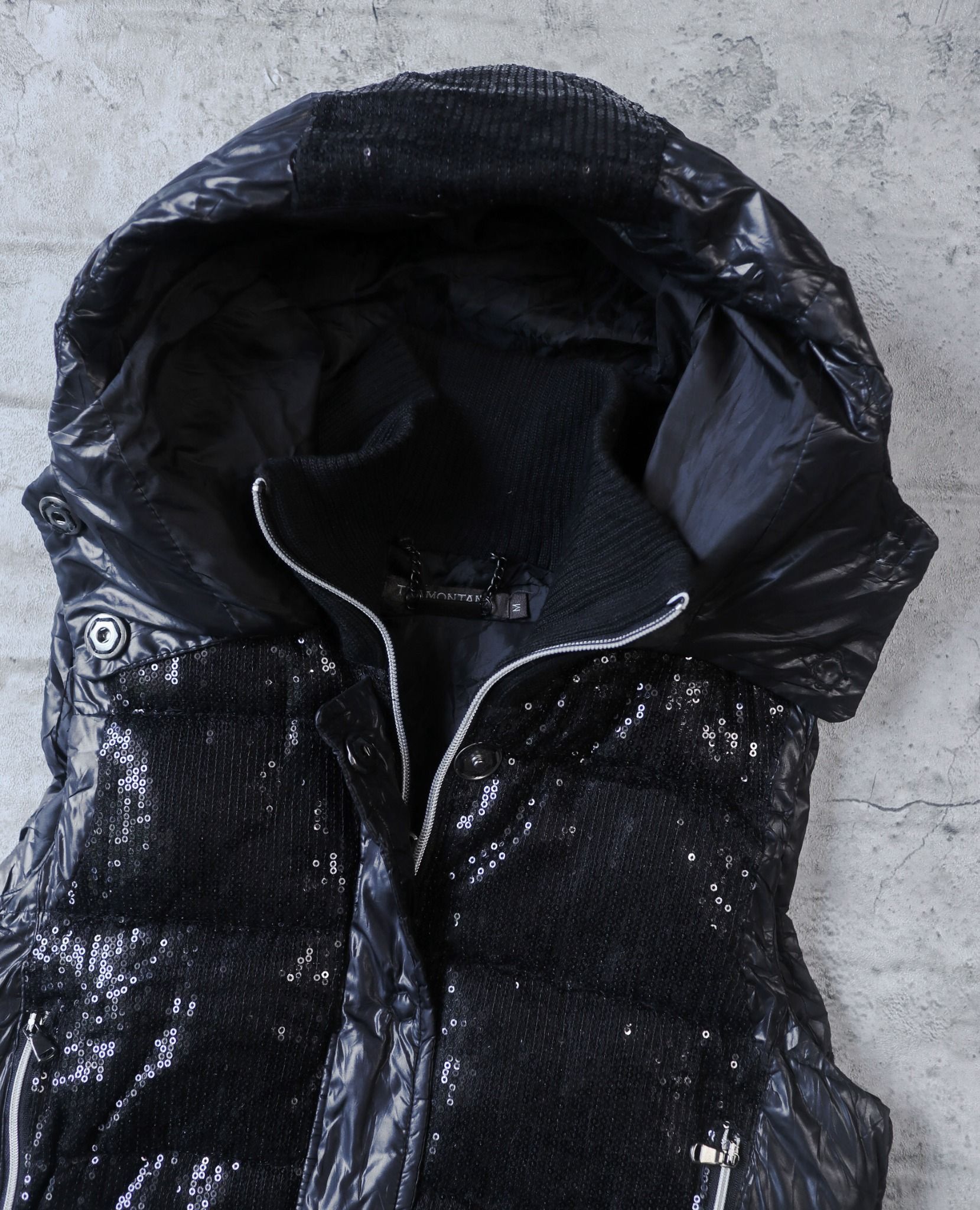 08.11.23 - VTG CROPPED PUFFER VEST JACKET - TRAMONTANA