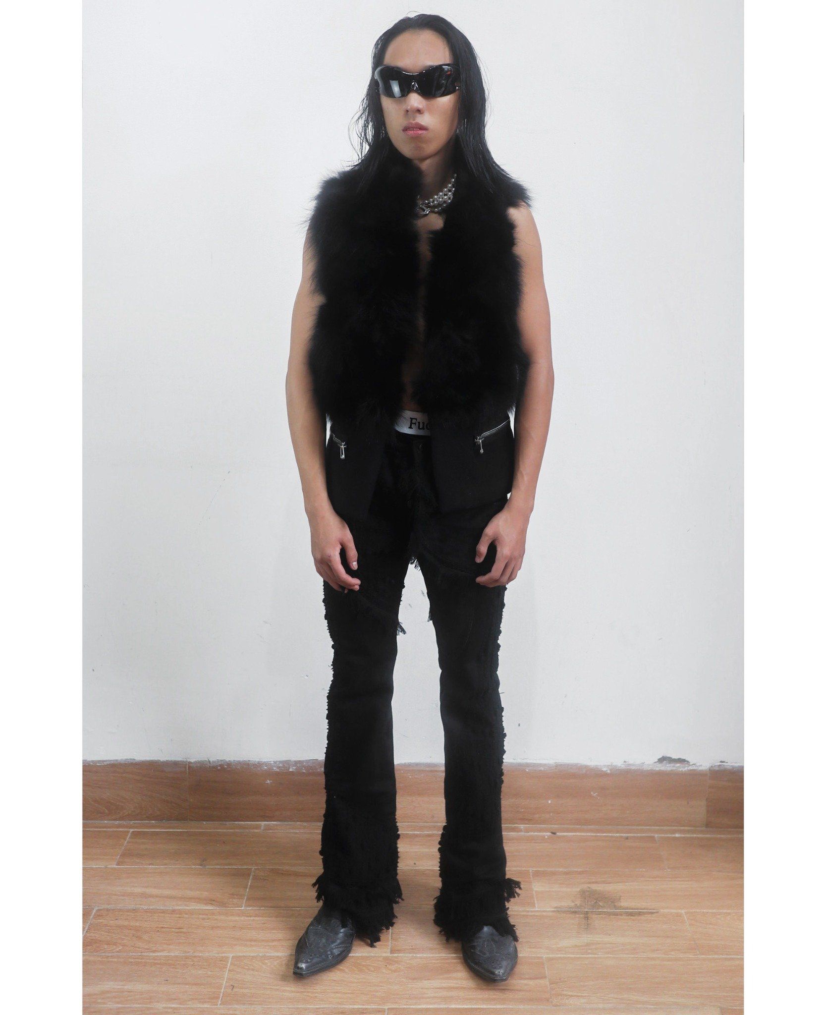 01.05.24 - VTG FUR VEST JACKET - MOS