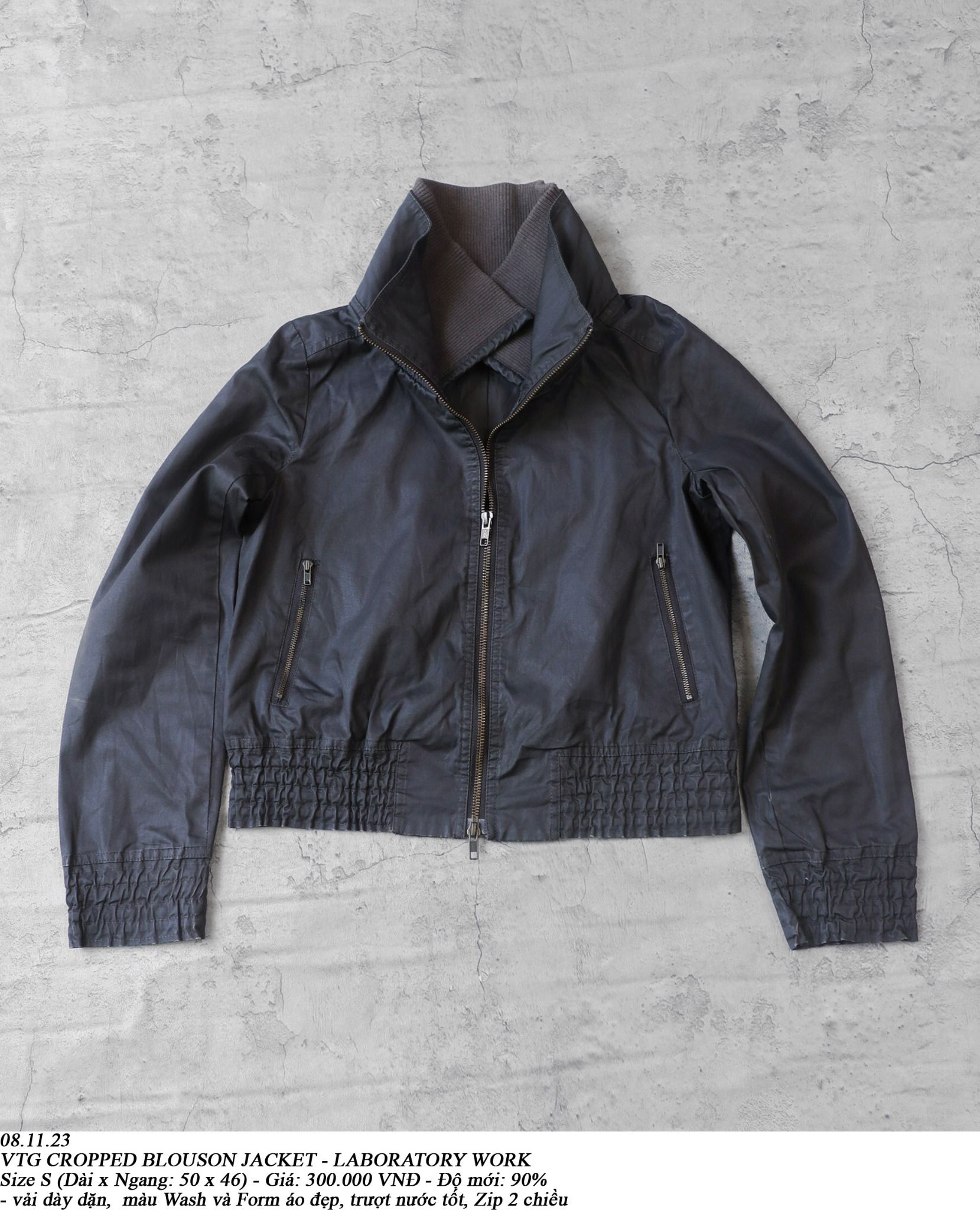 08.11.23 - VTG CROPPED BLOUSON JACKET - LABORATORY WORK
