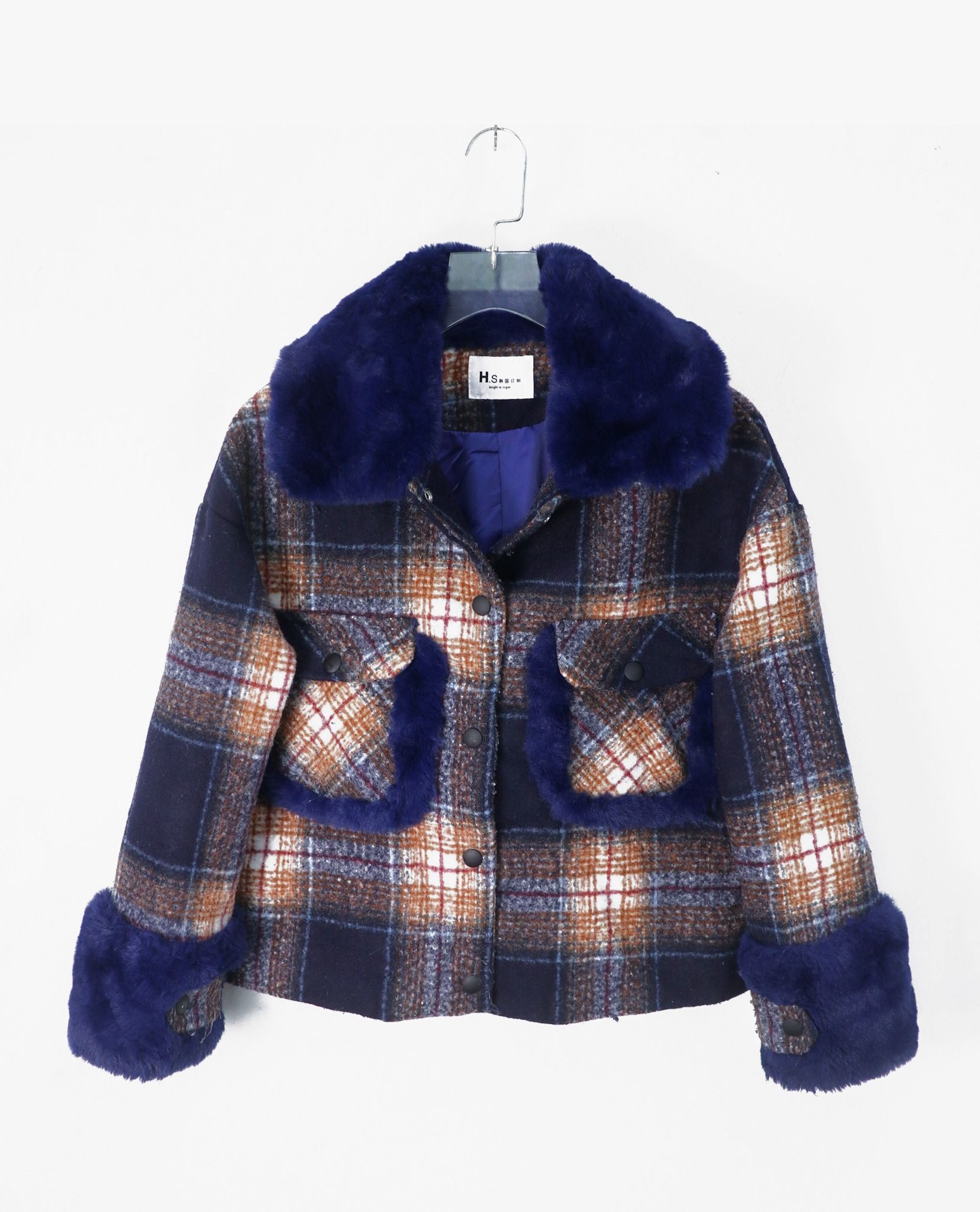 12.18.22 - VTG CROPPED WOOL TRUCKER JACKET - H.S