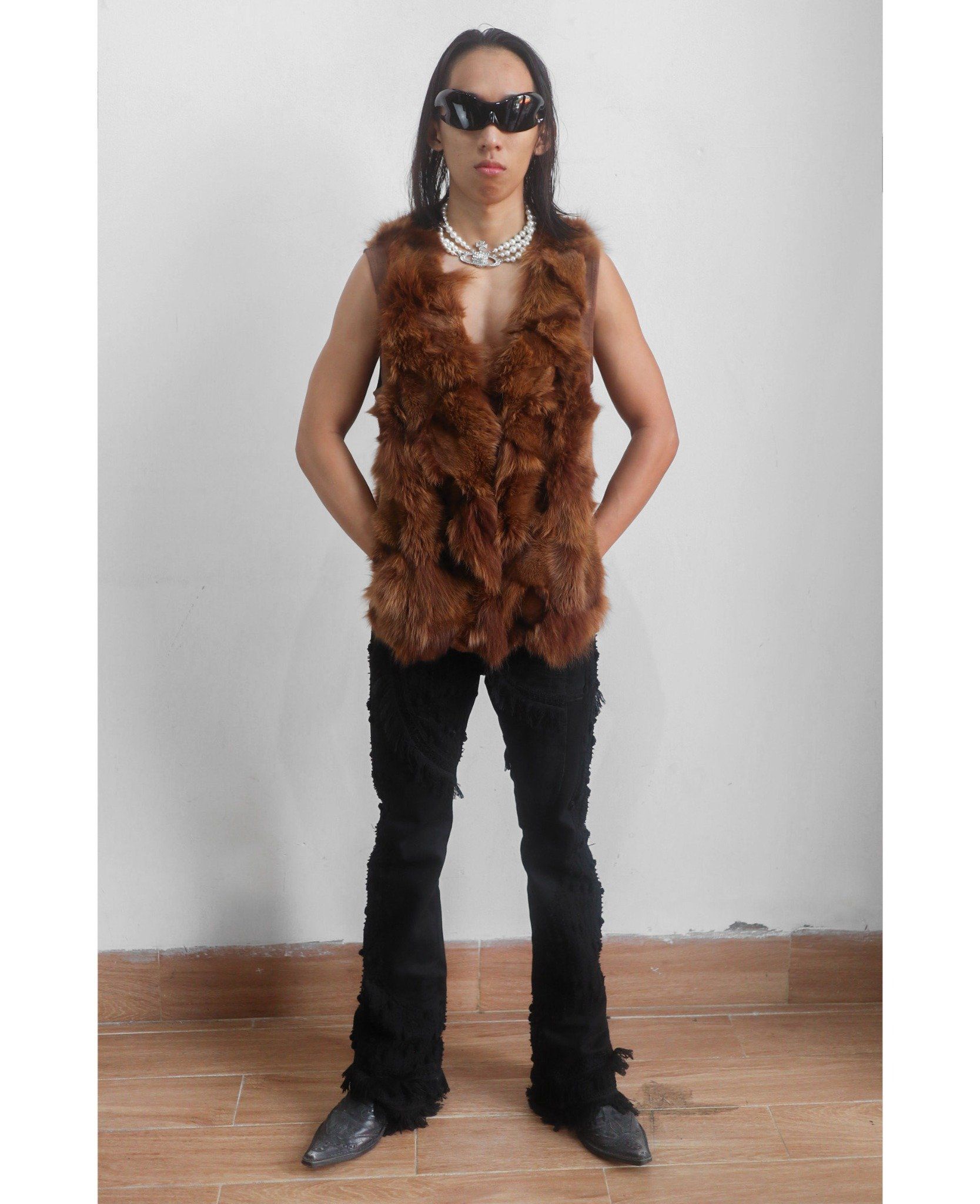 01.05.24 - VTG FUR VEST JACKET - ECOLE DE PARIS