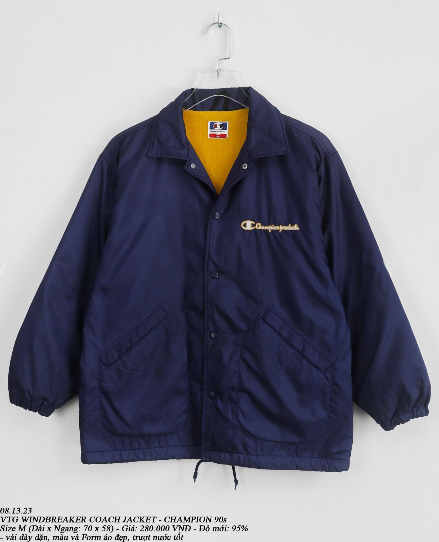08.13.23 - VTG WINDBREAKER COACH JACKET - CHAMPION 90s