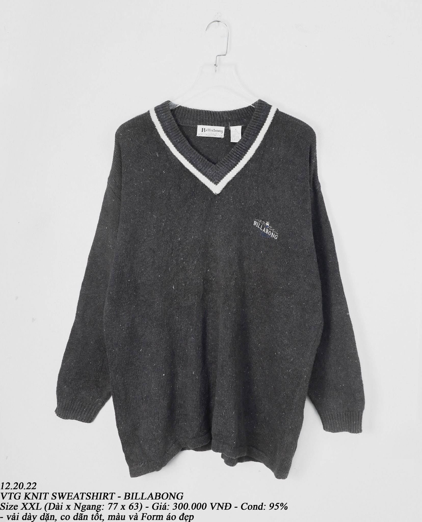 12.20.22 - VTG KNIT SWEATSHIRT - BILLABONG