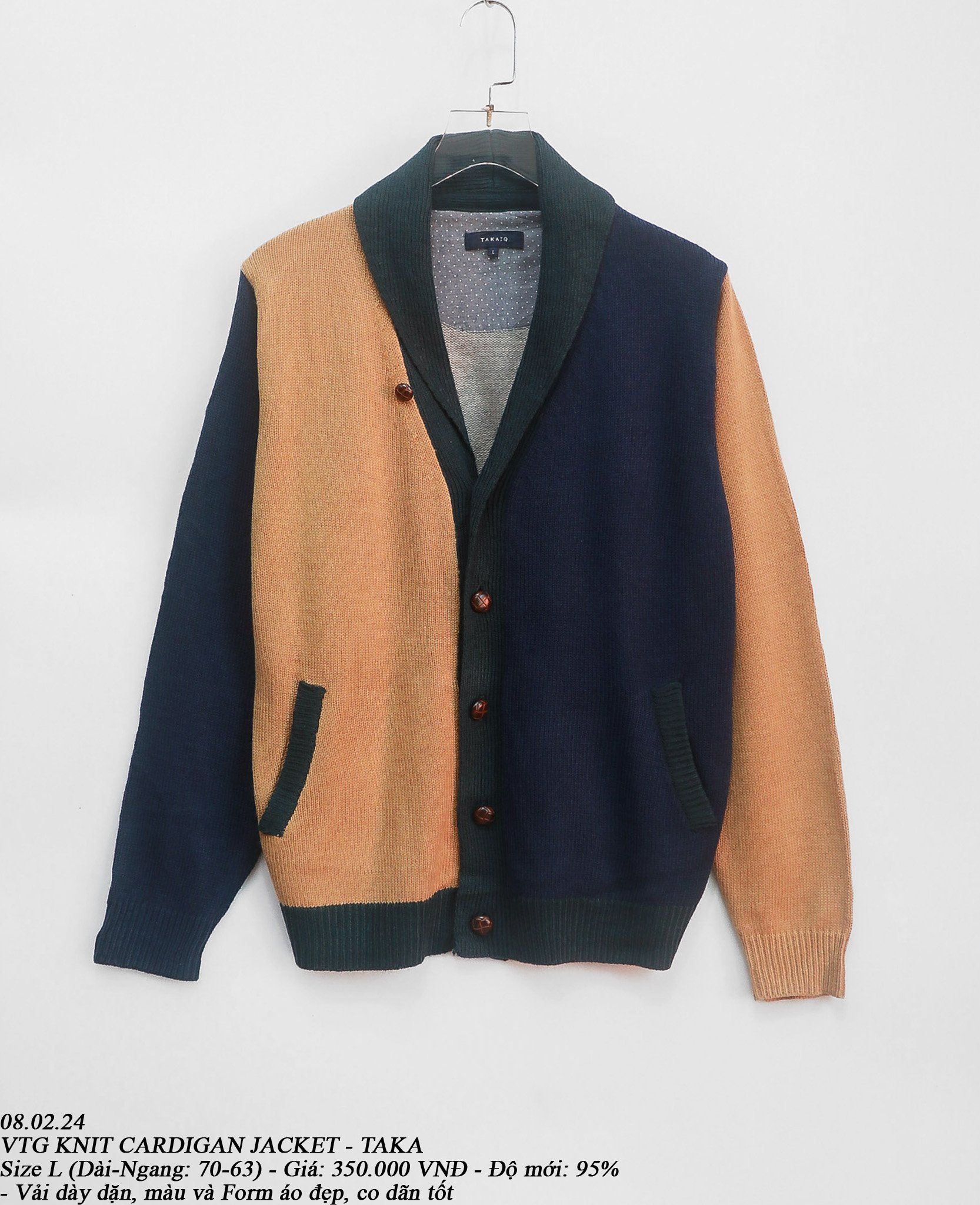 07.28.24 - VTG KNIT CARDIGAN JACKET - TAKA
