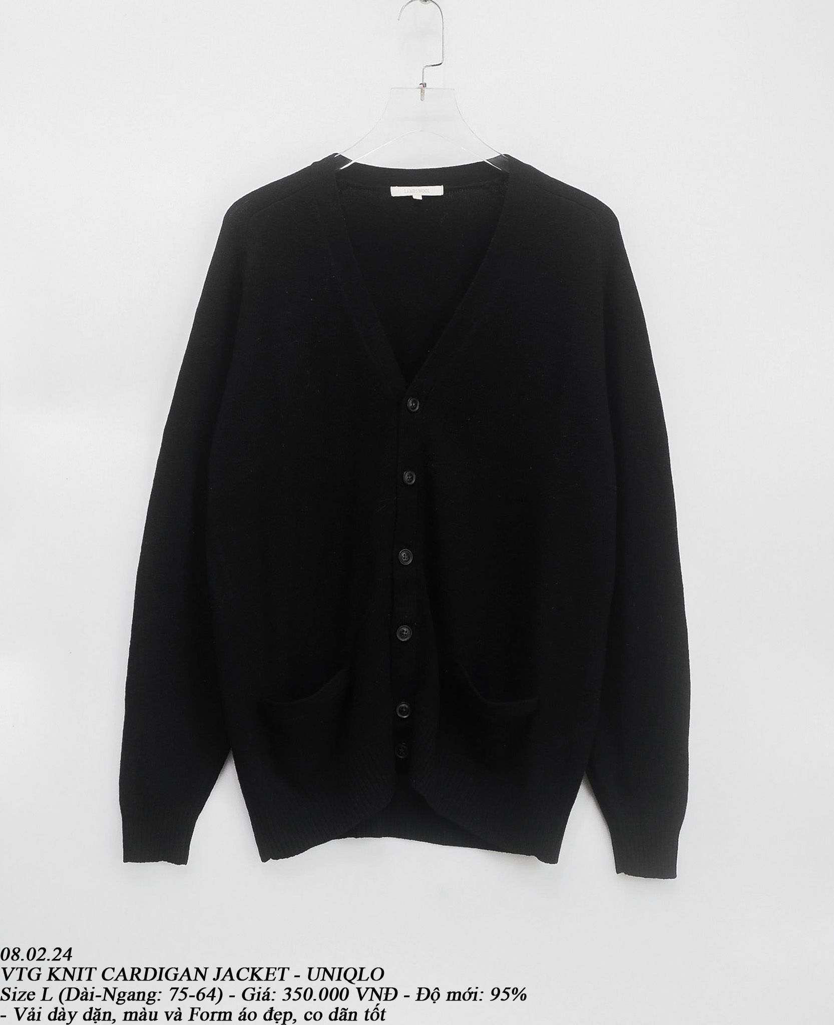07.28.24 - VTG KNIT CARDIGAN JACKET - UNIQLO