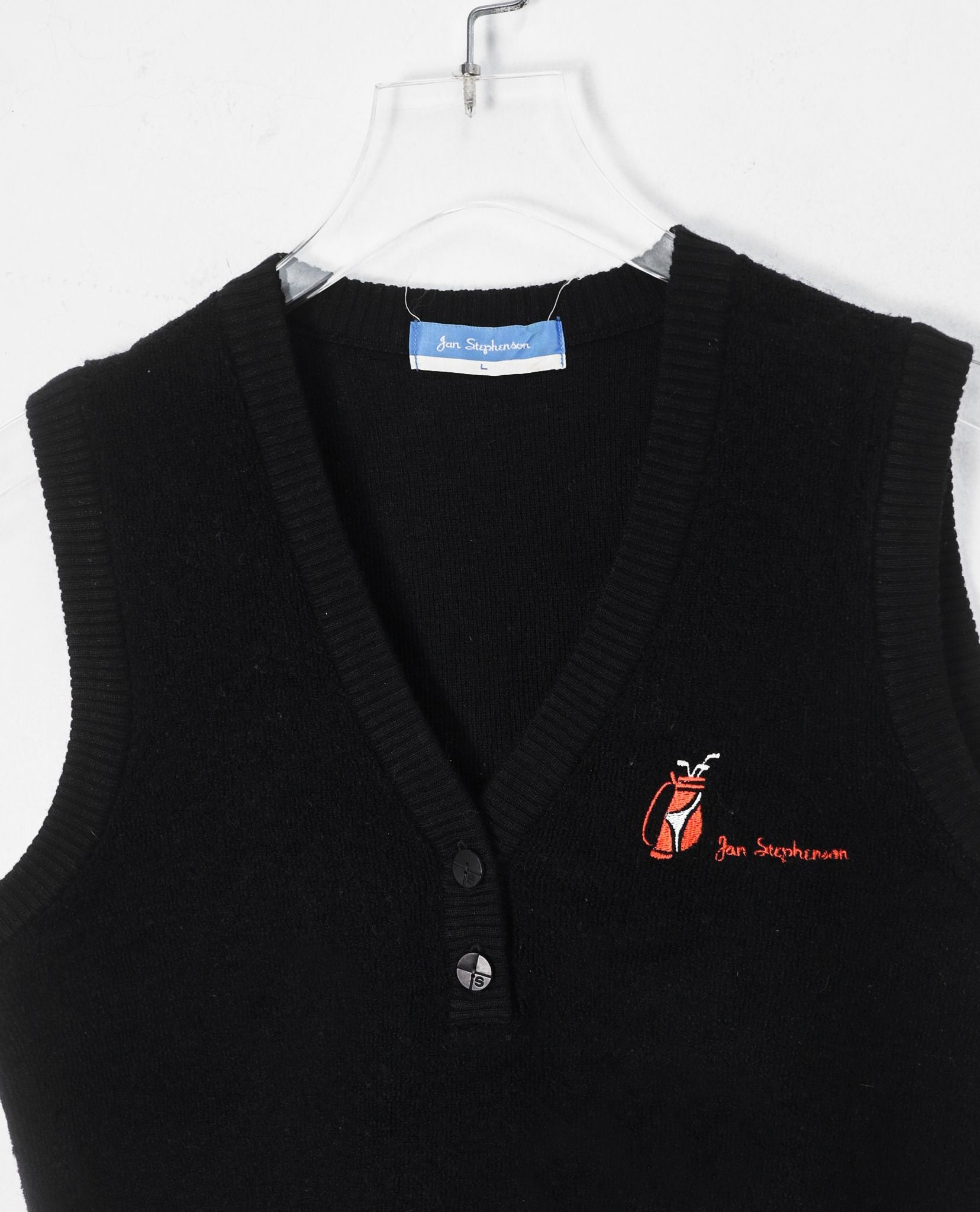 12.21.22 - VTG KNIT VEST - JAN STEPHENSON