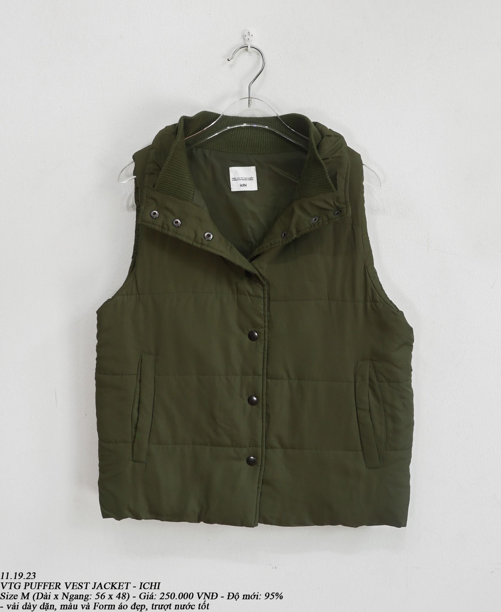 11.19.23 - VTG PUFFER VEST JACKET - ICHI