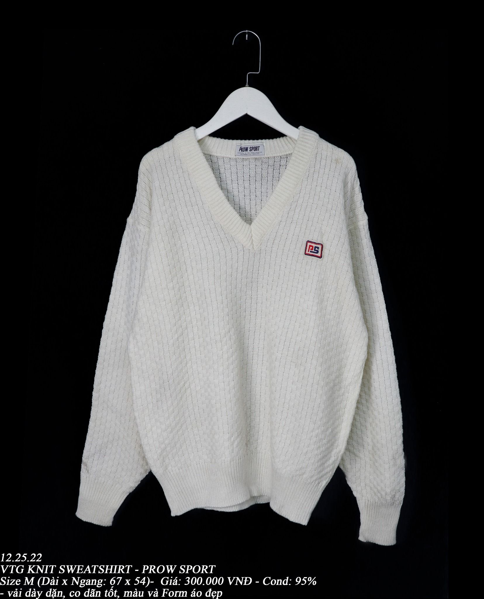12.25.22 - VTG KNIT SWEATSHIRT - PROW SPORT