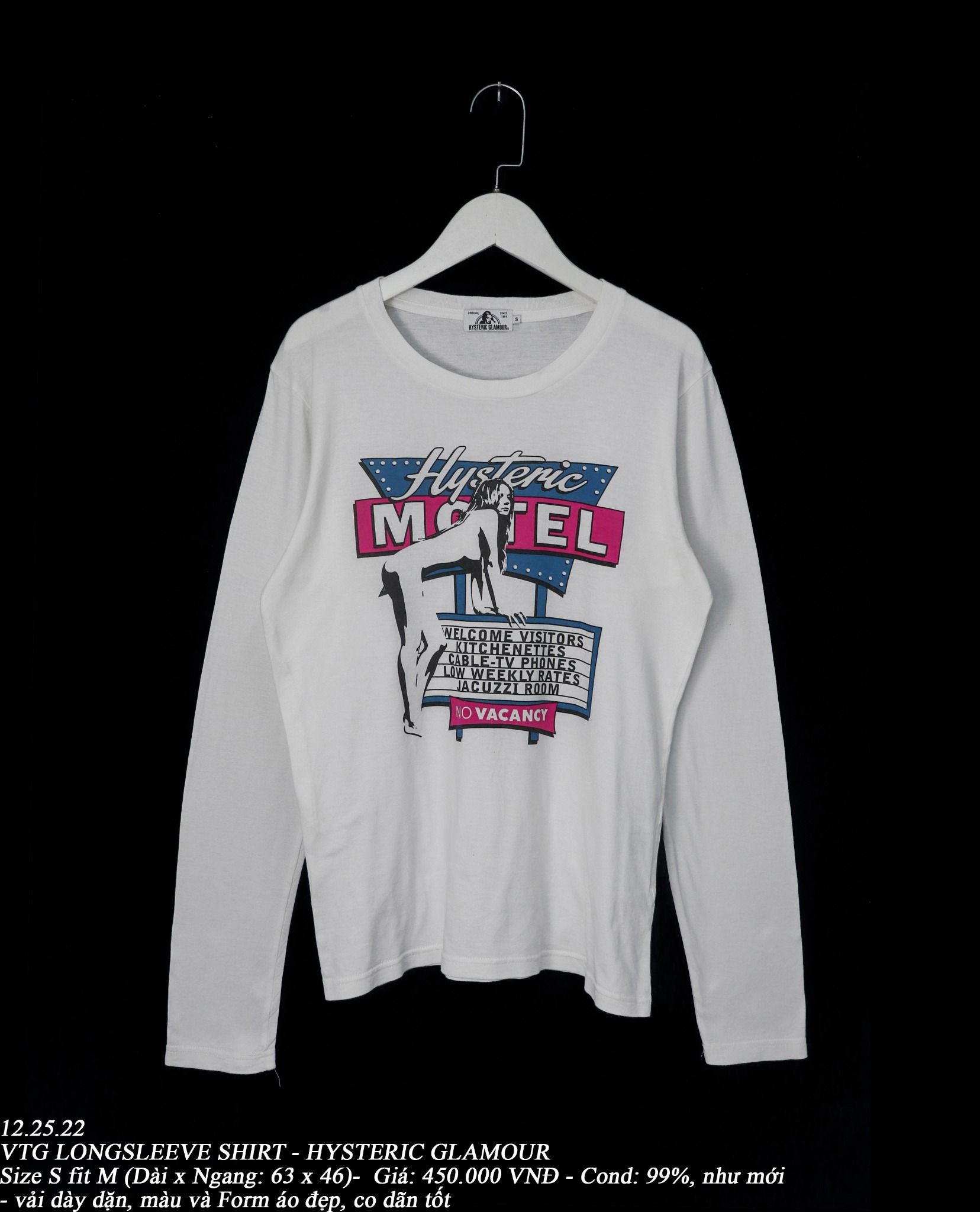 12.25.22 - VTG LONGSLEEVE SHIRT - HYSTERIC GLAMOUR