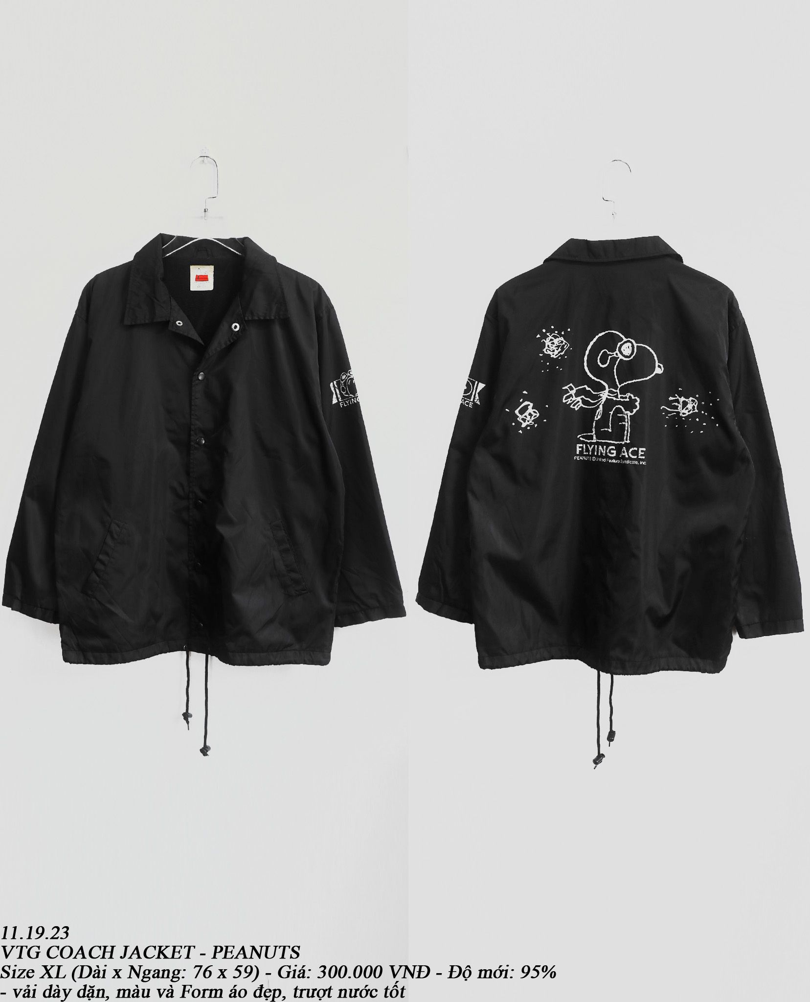 11.19.23 - VTG COACH JACKET - PEANUTS