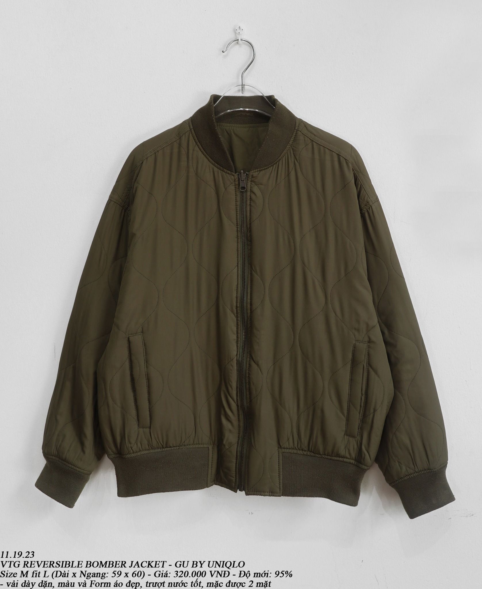 11.19.23 - VTG REVERSIBLE BOMBER JACKET - GU by UNIQLO