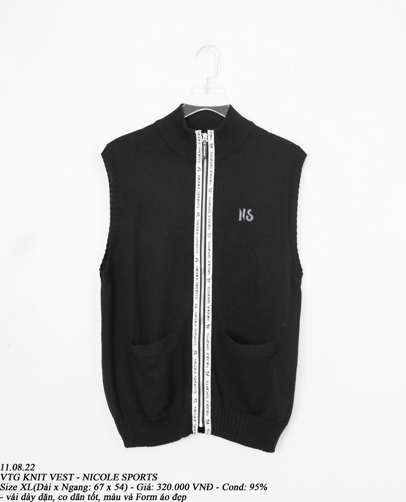 11.08.22 - VTG KNIT VEST - NICOLE SPORTS