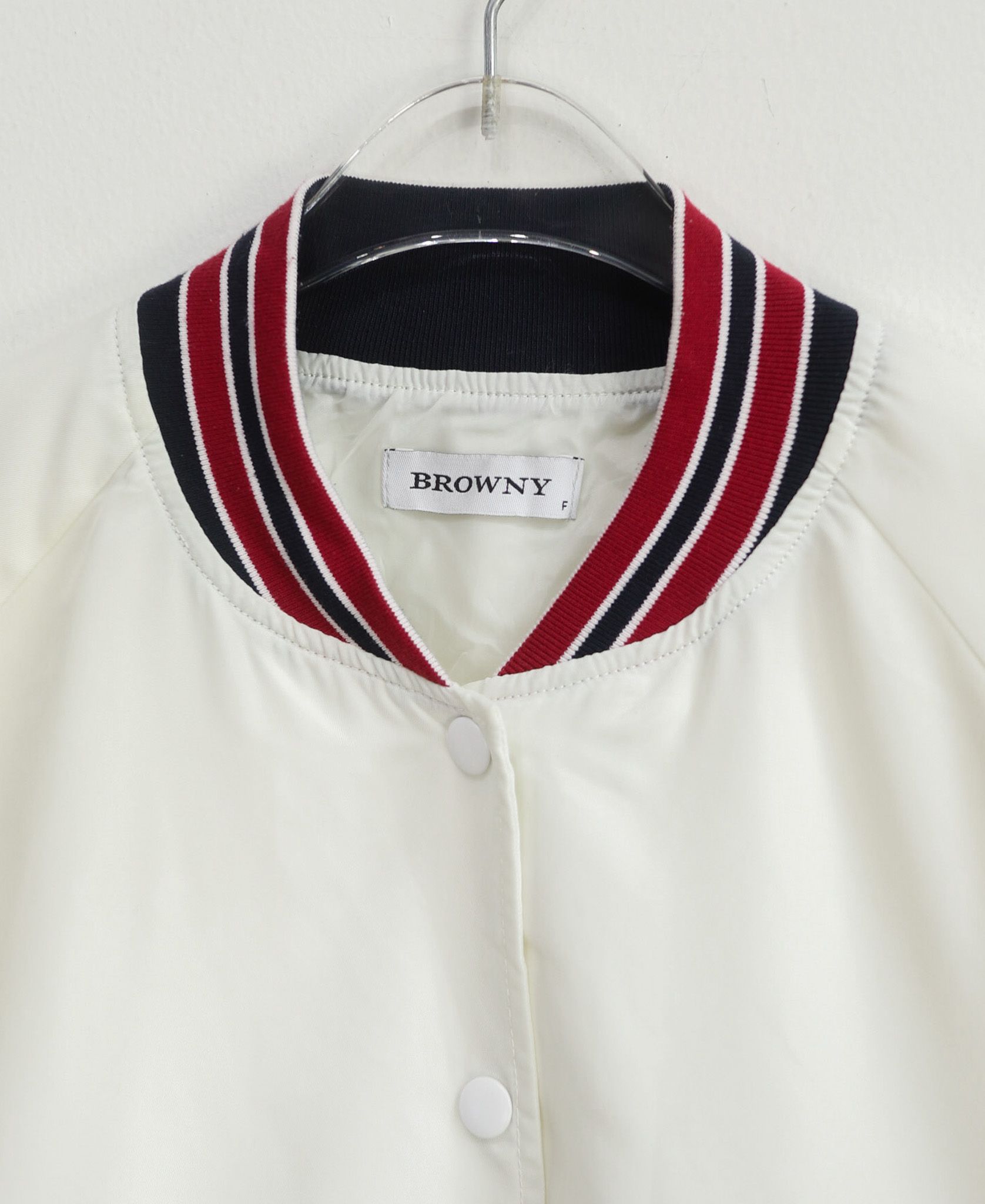 11.19.23 - VTG CROPPED BASEBALL JACKET - BROWNY