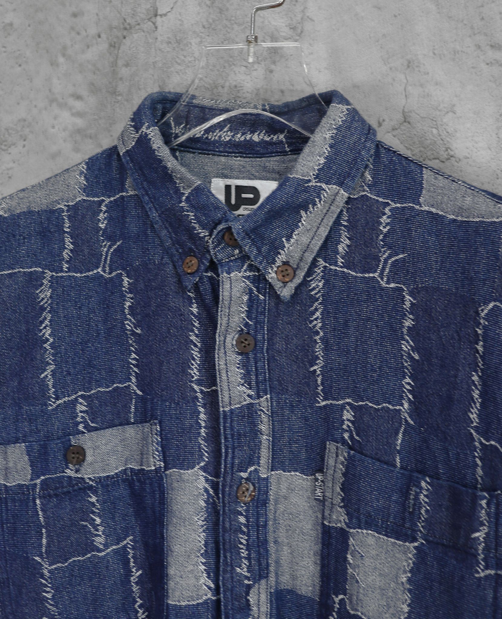 08.18.23 - VTG DENIM BUTTON UP SHIRT - UP START