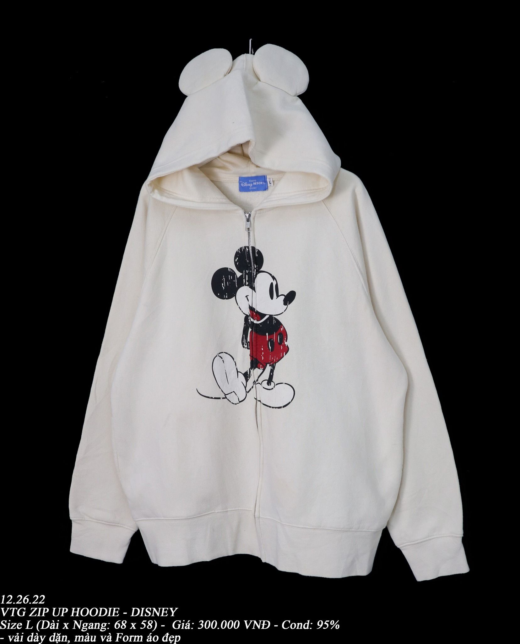 12.26.22 - VTG ZIP UP HOODIE - DISNEY