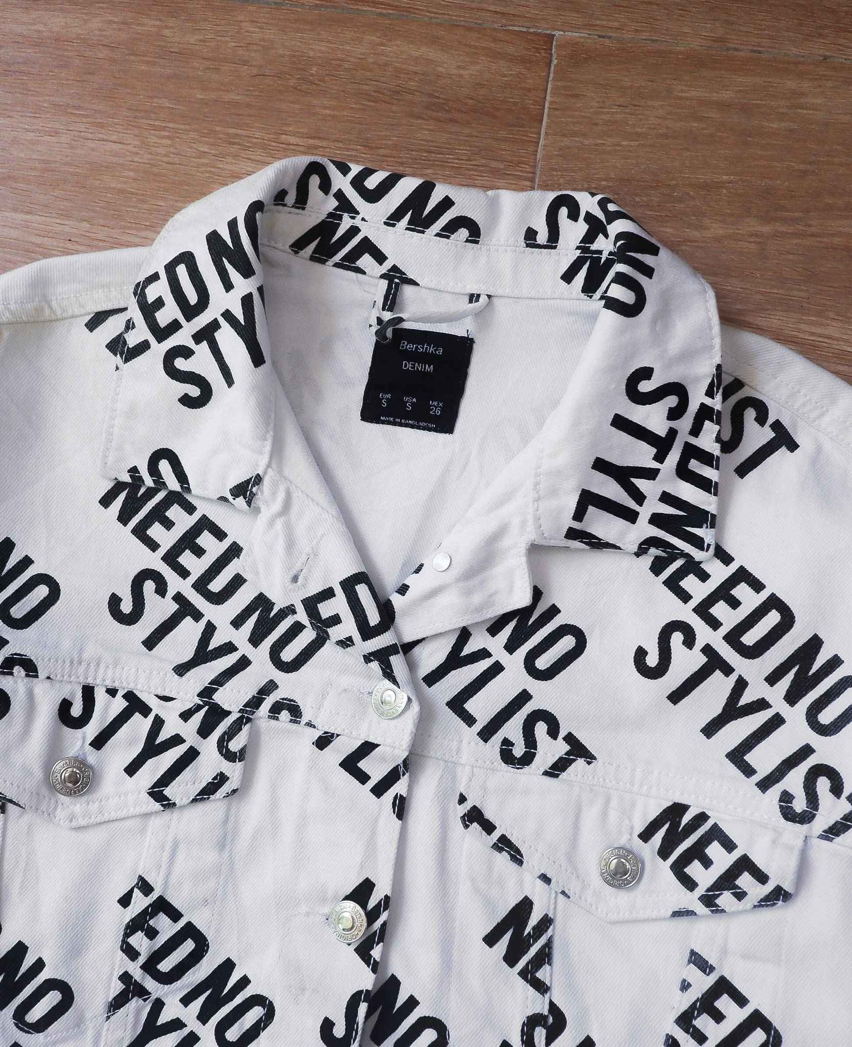 08.04.24 - VTG CROPPED DENIM JACKET - BERSHKA