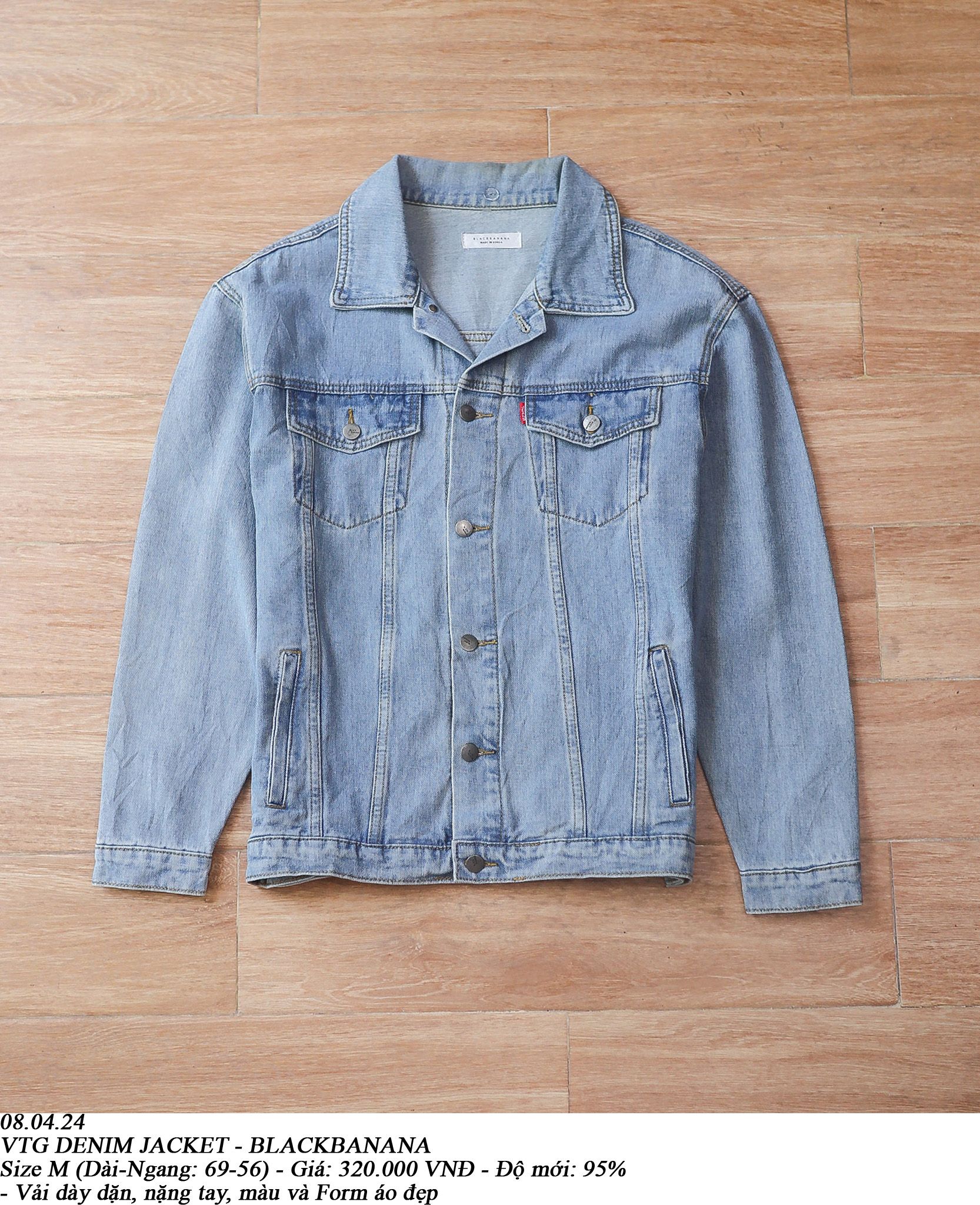 08.04.24 - VTG DENIM JACKET - BLACKBANANA
