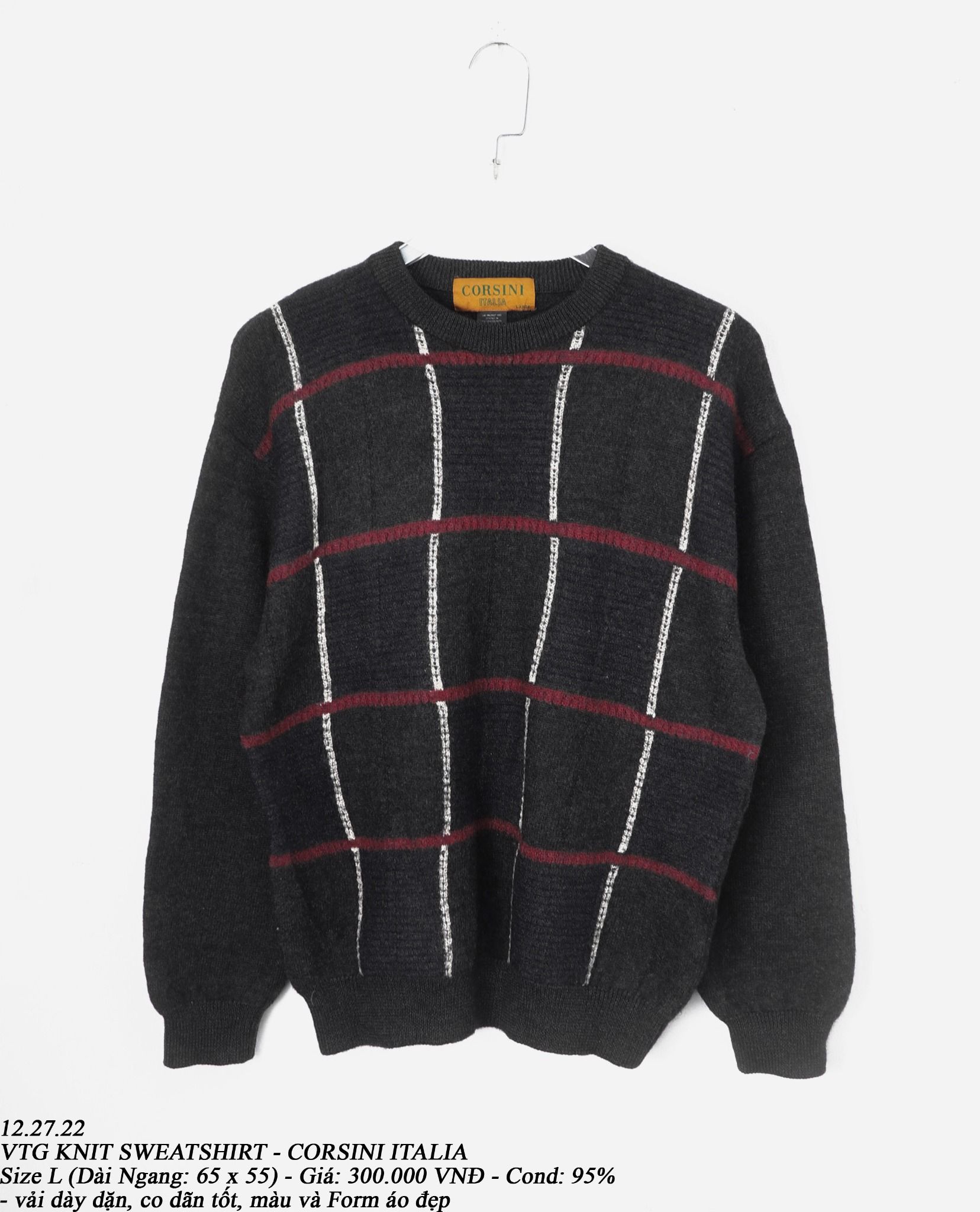 12.27.22 - VTG KNIT SWEATSHIRT - CORSINI ITALIA