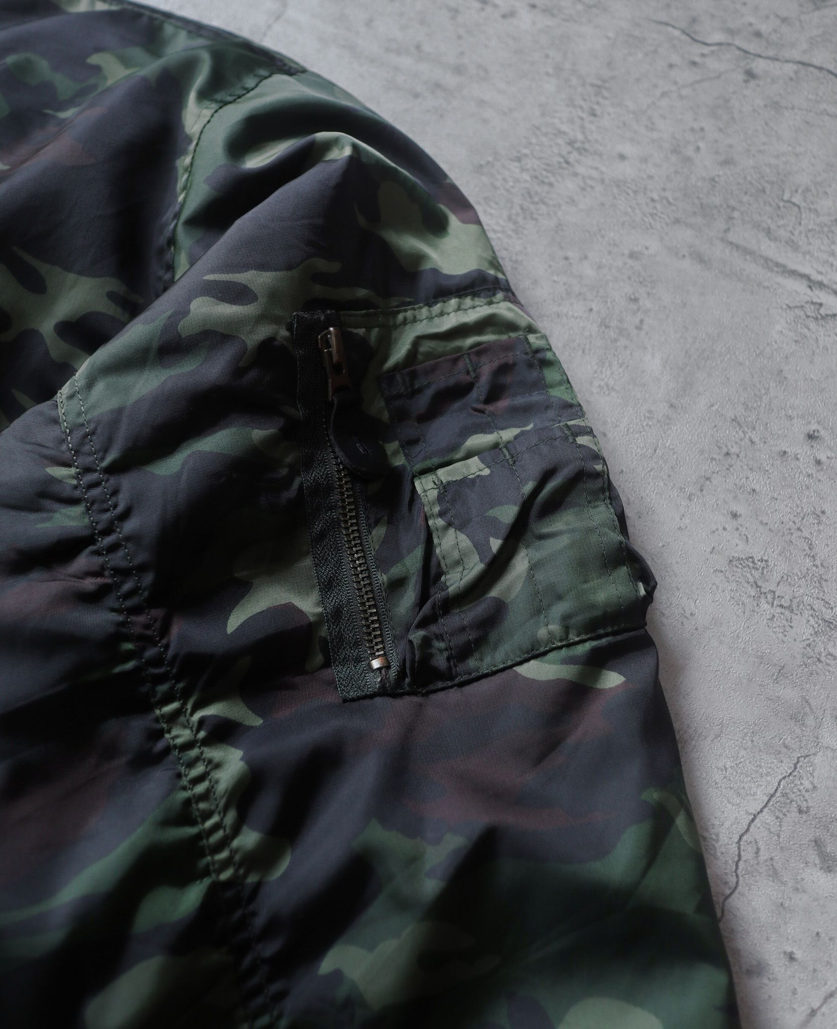 02.20.24 - VTG REVERSIBLE PILOT BOMBER JACKET - PHANTOM MILITARY