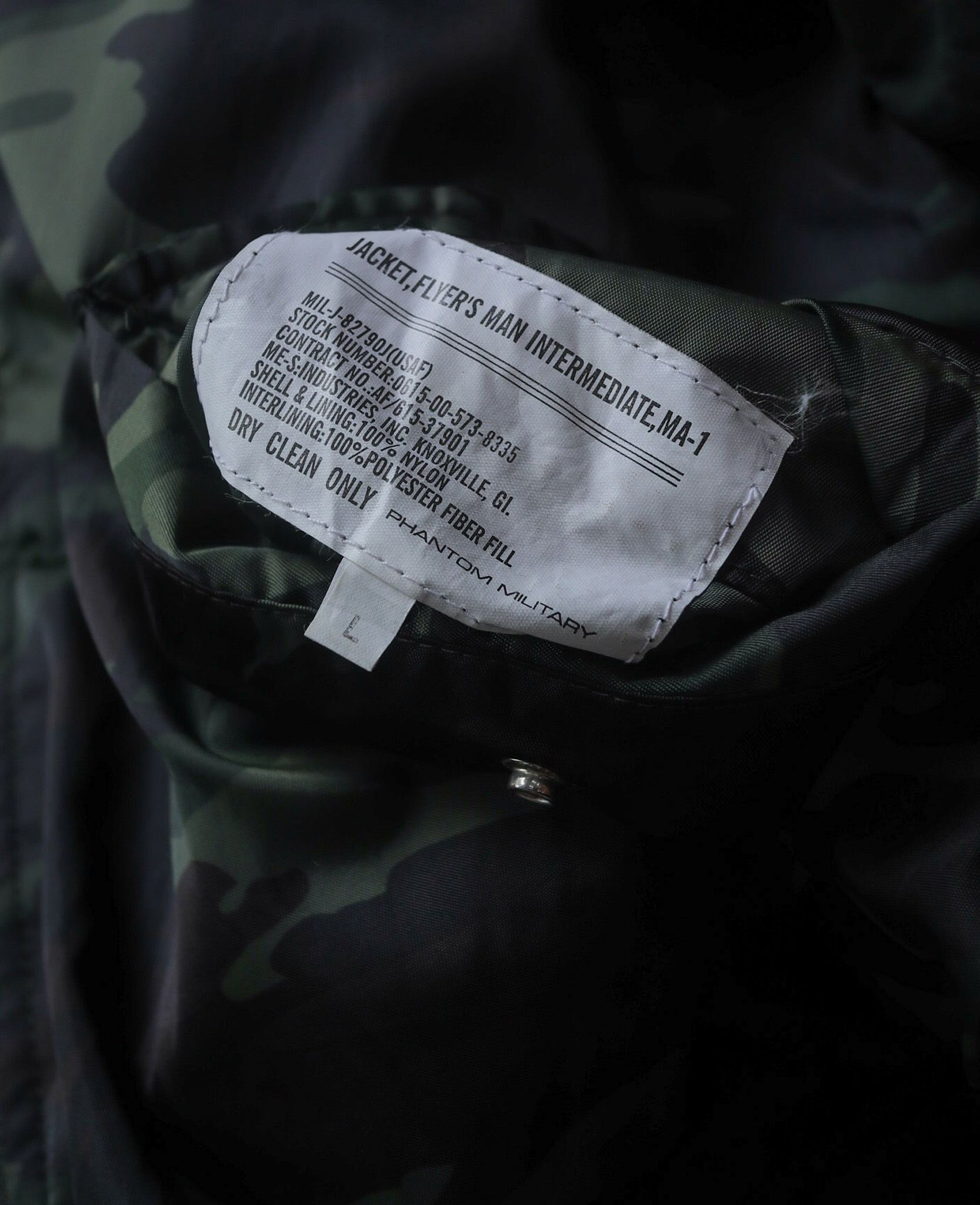 02.20.24 - VTG REVERSIBLE PILOT BOMBER JACKET - PHANTOM MILITARY