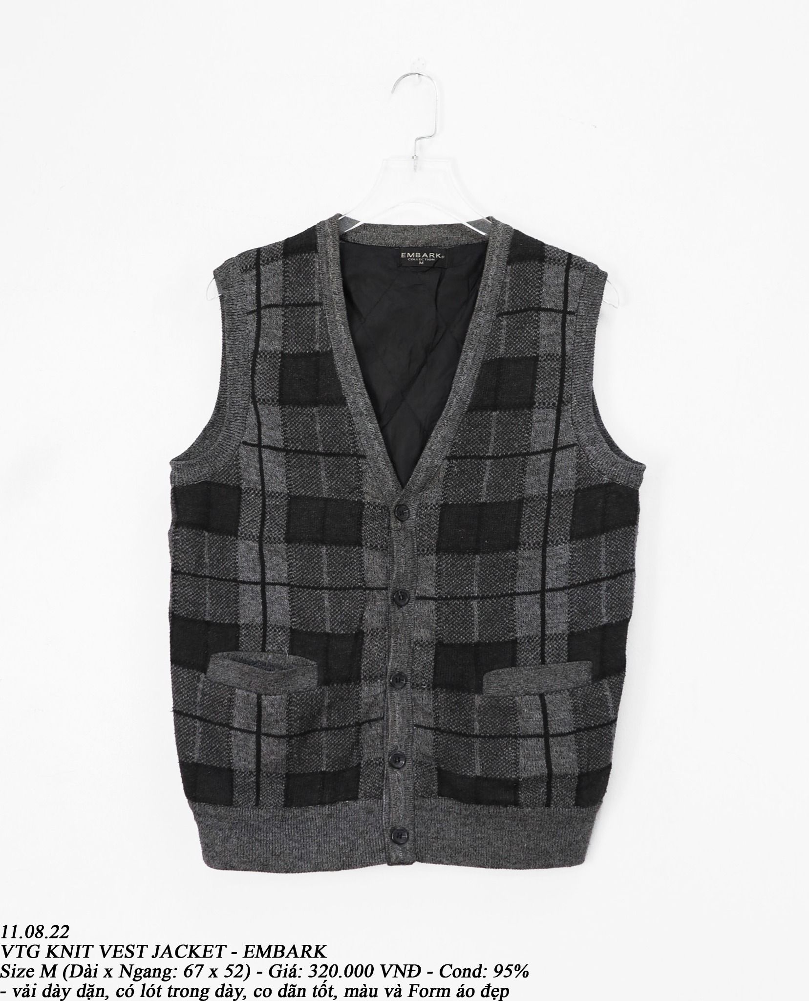 11.08.22 - VTG KNIT VEST JACKET - EMBARK