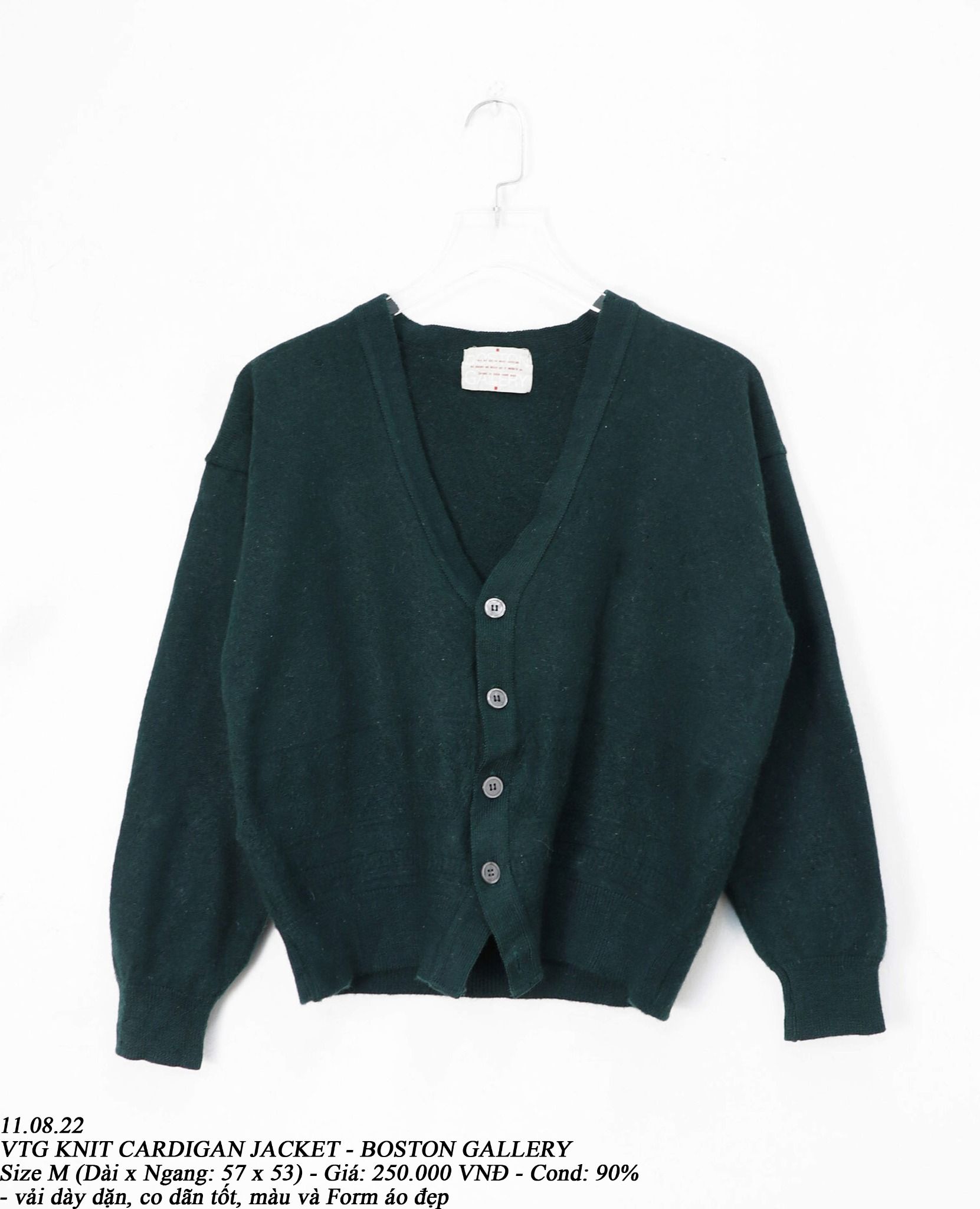 11.08.22 - VTG KNIT CARDIGAN JACKET - BOSTON GALLERY