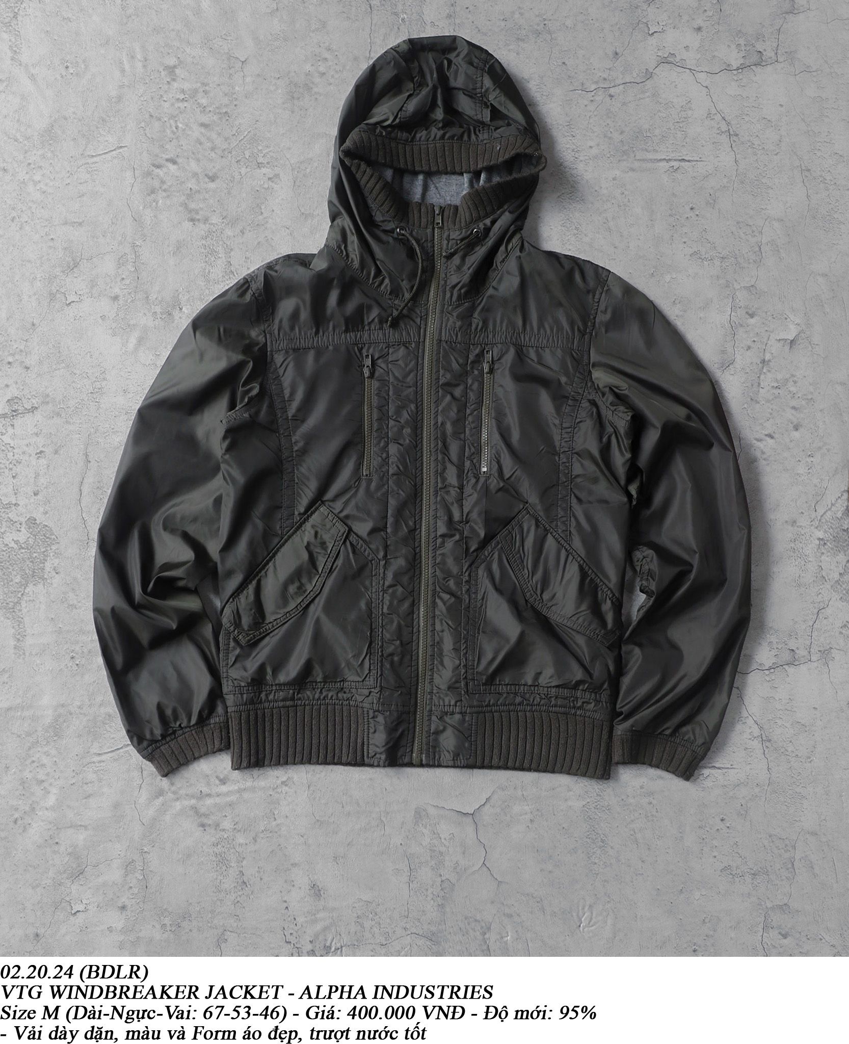 02.20.24 - VTG WINDBREAKER JACKET - ALPHA INDUSTRIES
