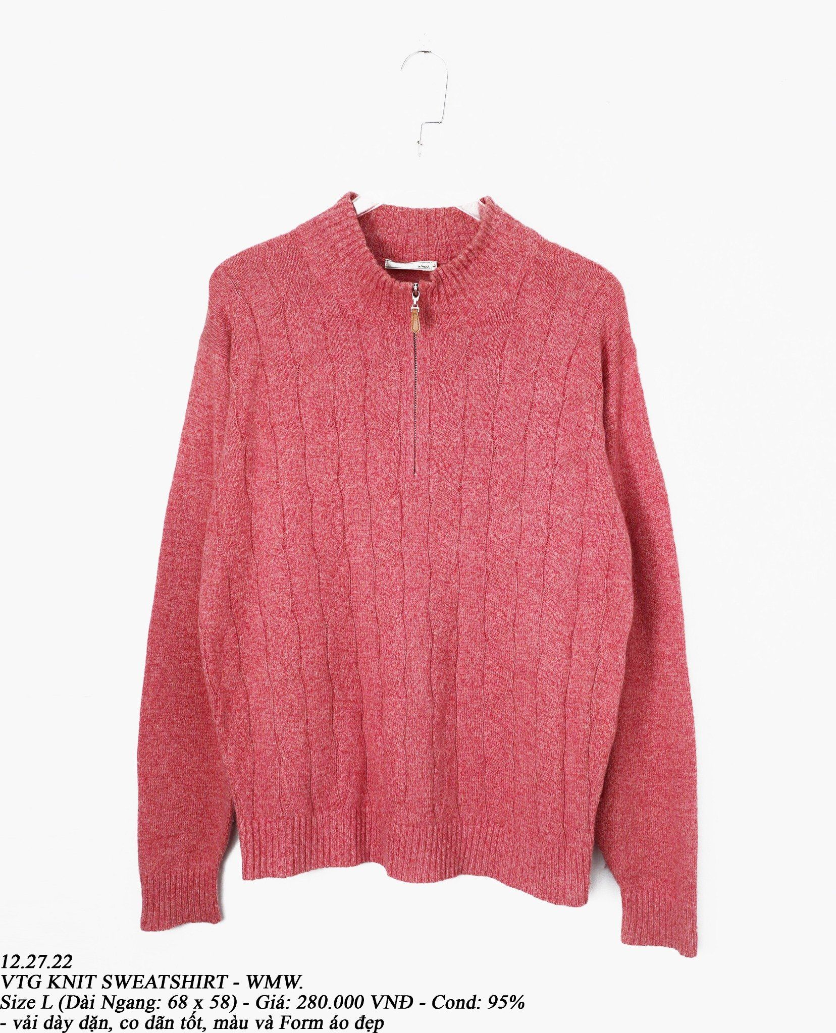 12.27.22 - VTG KNIT SWEATSHIRT - WMW.