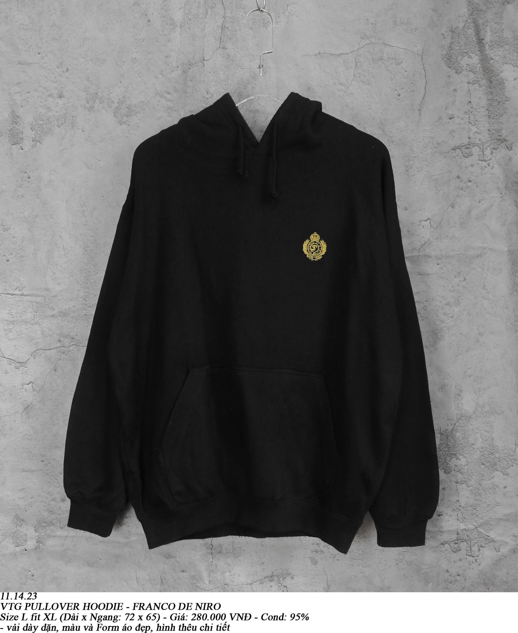 11.14.23 - VTG PULLOVER HOODIE - FRANCO DE NIRO