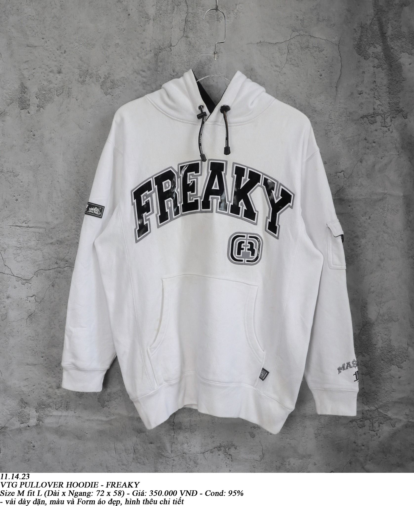 11.14.23 - VTG PULLOVER HOODIE - FREAKY