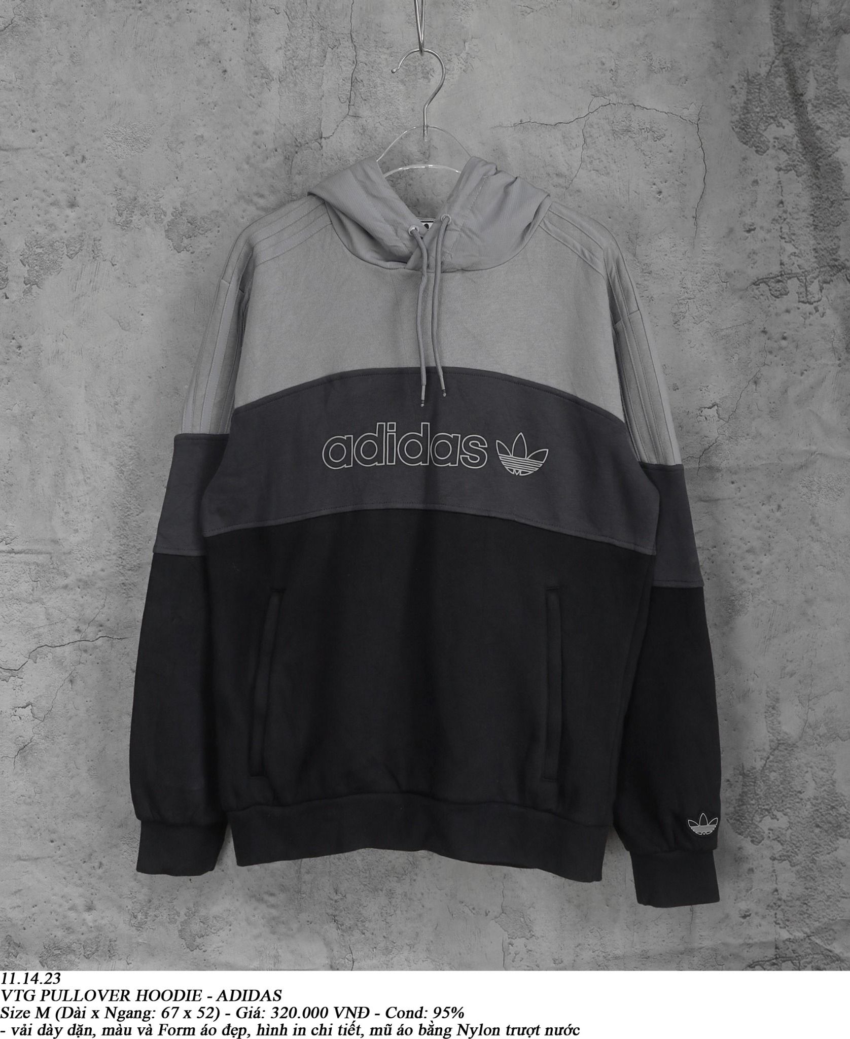 11.14.23 - VTG PULLOVER HOODIE - ADIDAS