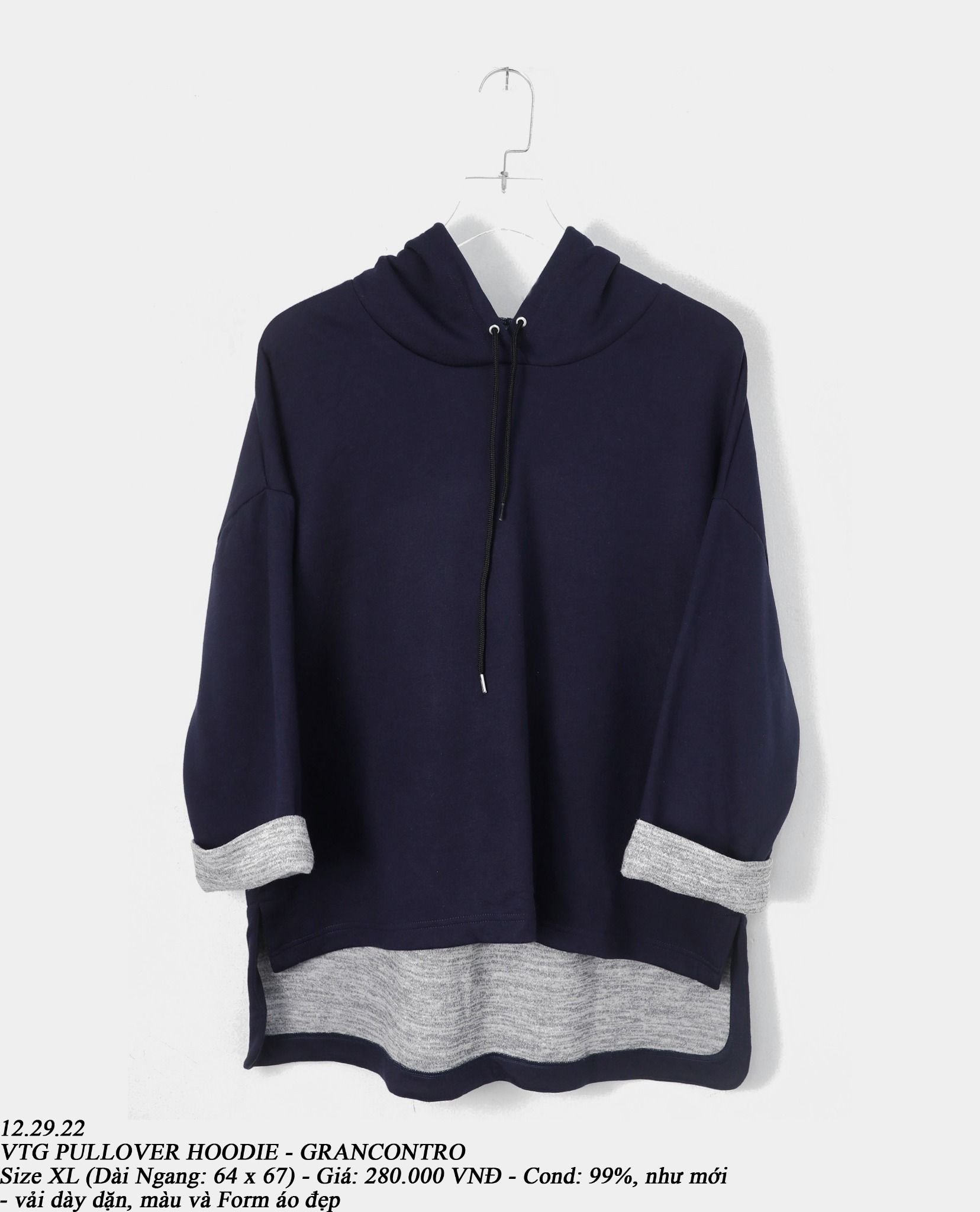 12.29.22 - VTG PULLOVER HOODIE - GRANCONTRO