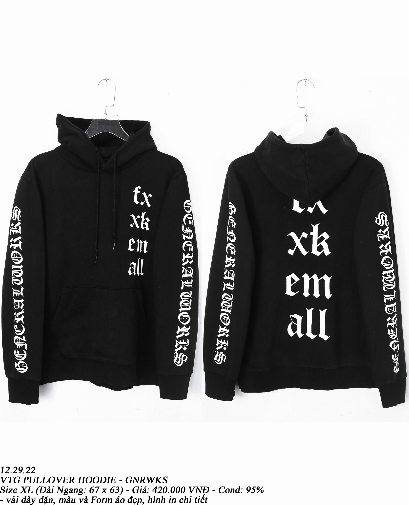 12.29.22 - VTG PULLOVER HOODIE - GNRWKS